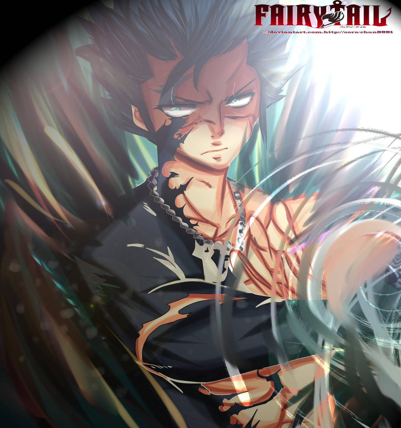 Gray Fullbuster Demon Slayer -sarjasta valmiina tappamaan demoneja Taustakuvat