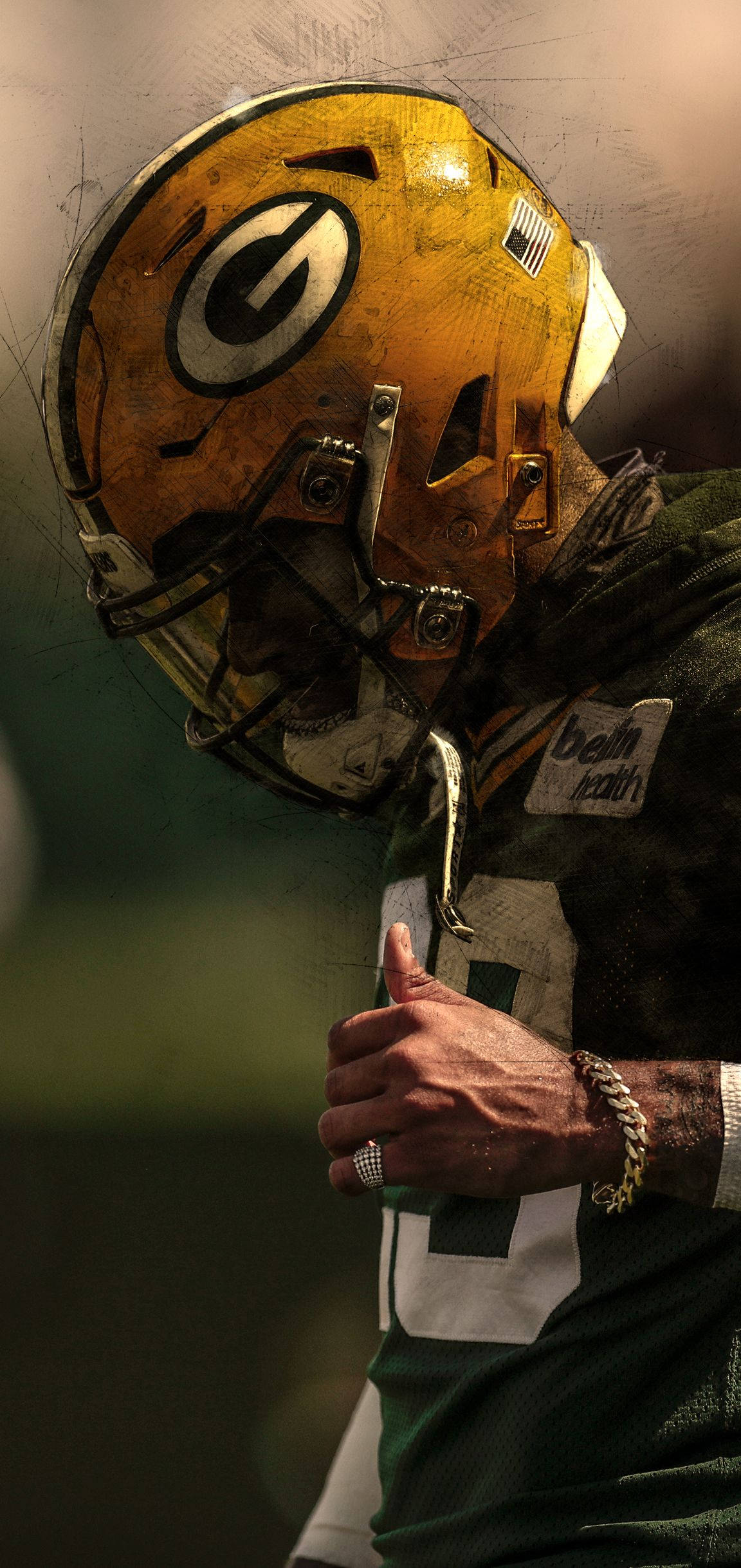 Green Bay Packers Jaire Graafinen Taide Taustakuvat