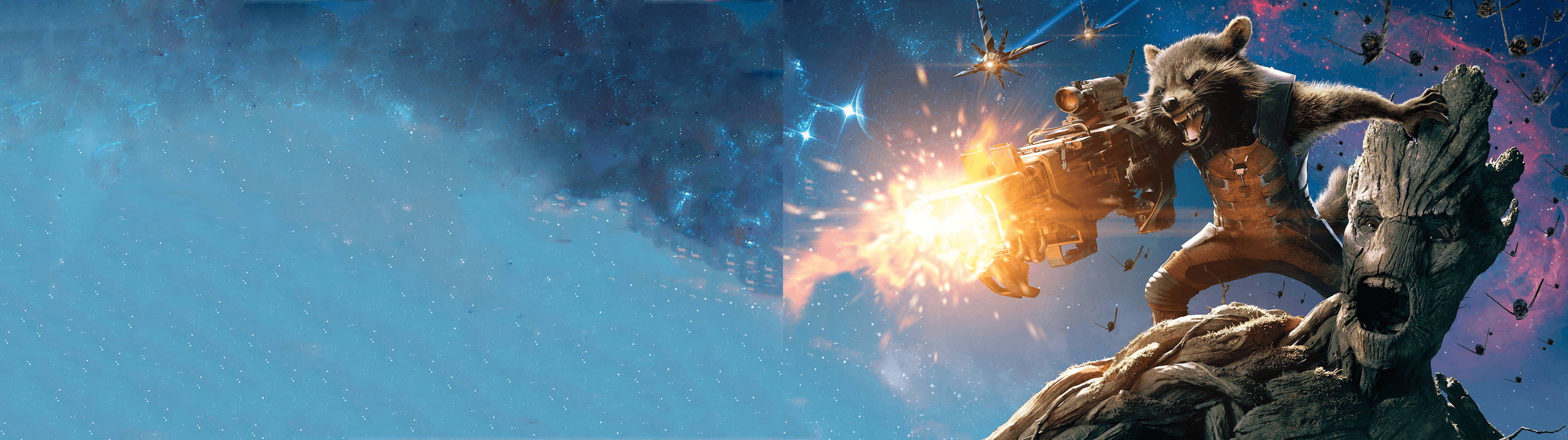 Groot ja Rocket eeppisellä seikkailulla Taustakuvat
