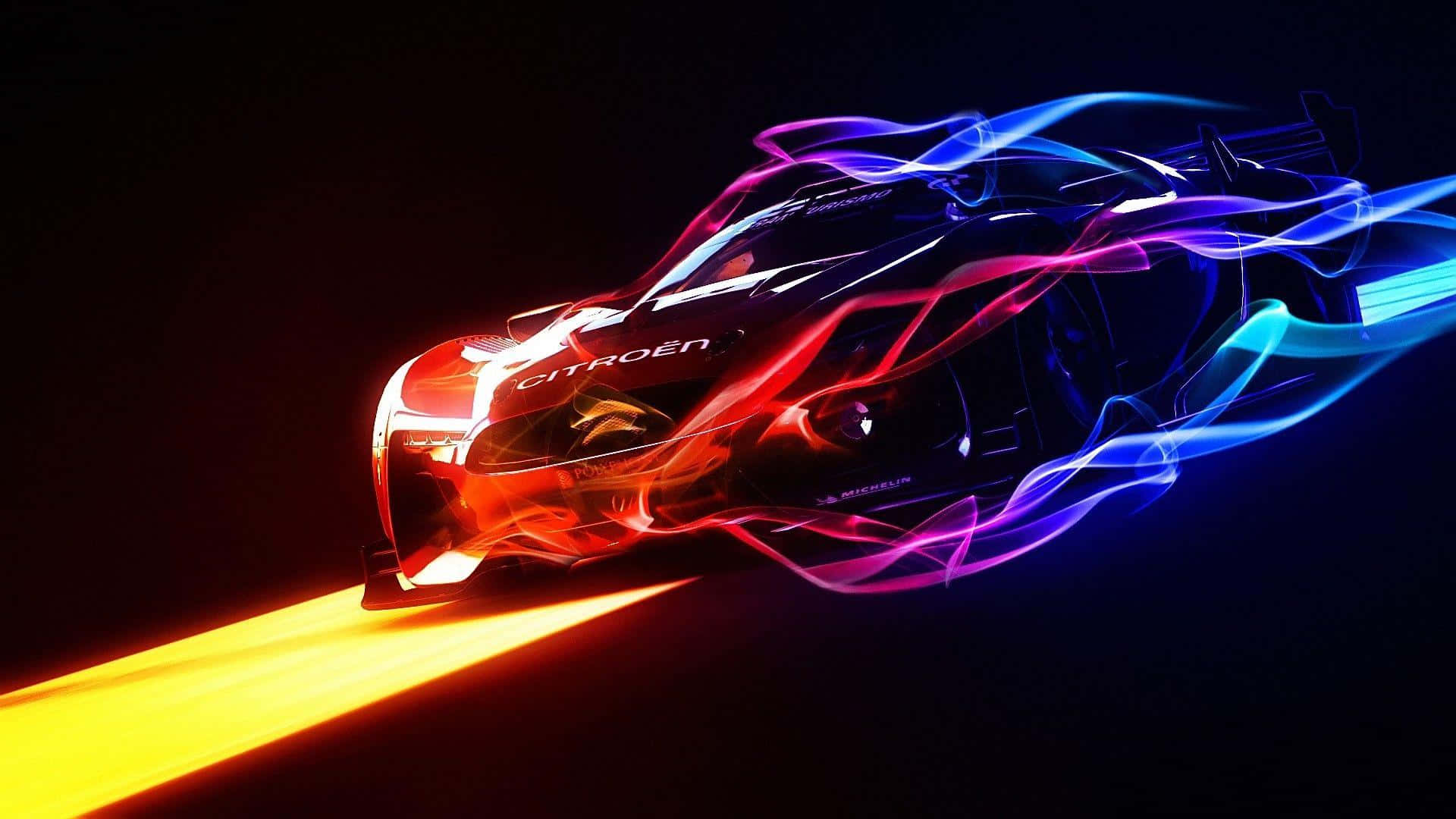 GT By Citroen - Tyylikäs Neonauto Taustakuvat