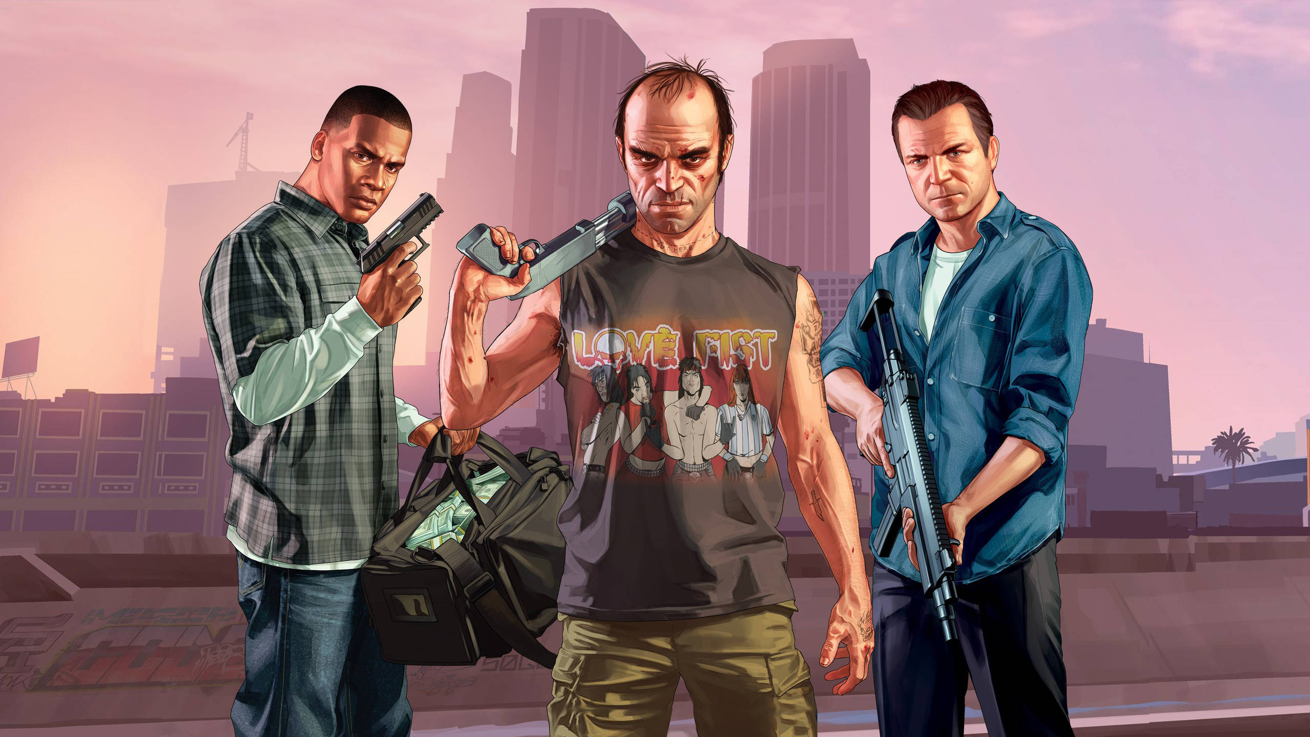 GTA 5 2560x1440 Pahat Hahmot Taustakuvat
