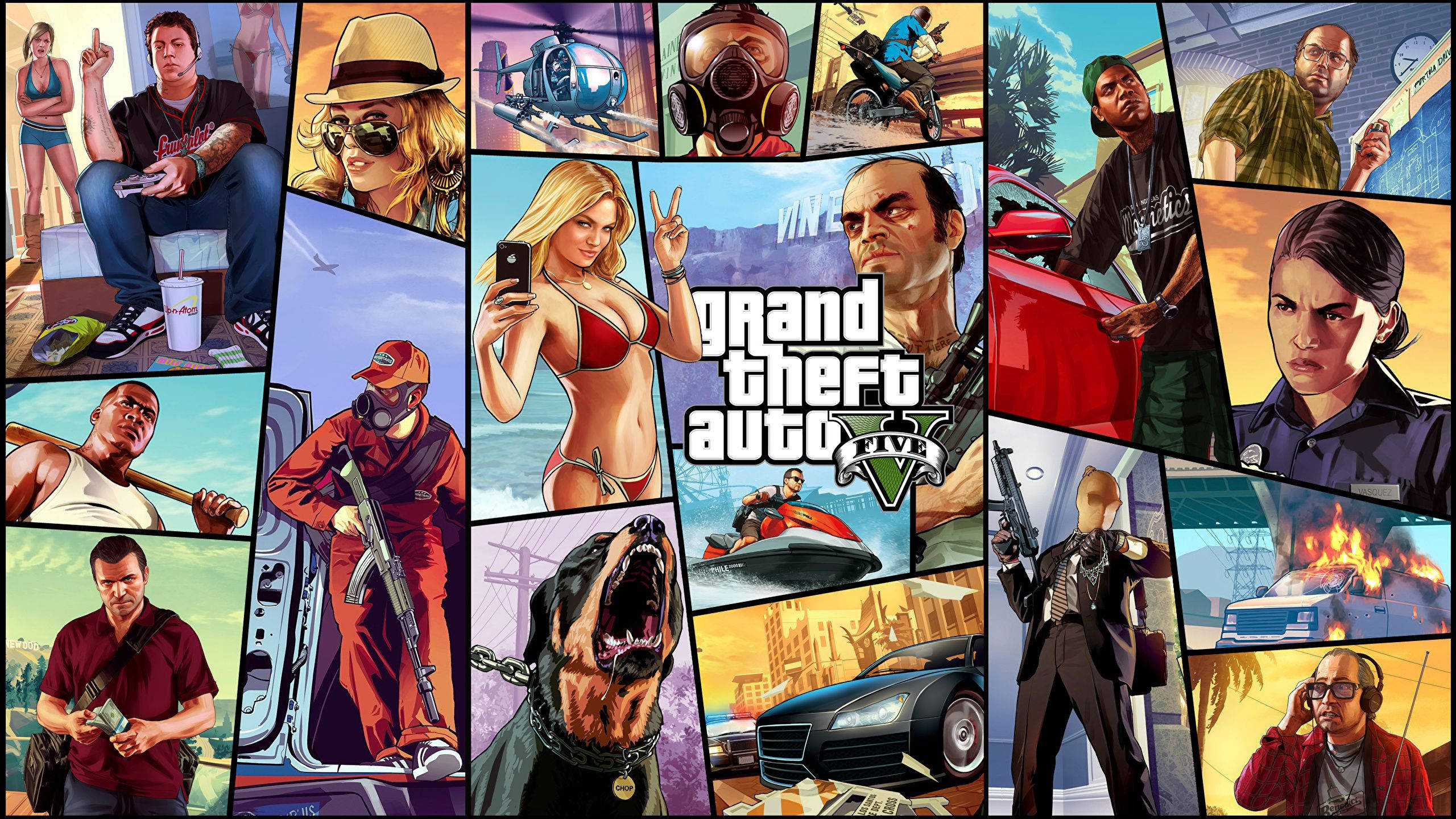GTA 5 2560x1440 Tiilikollaasi Taustakuvat