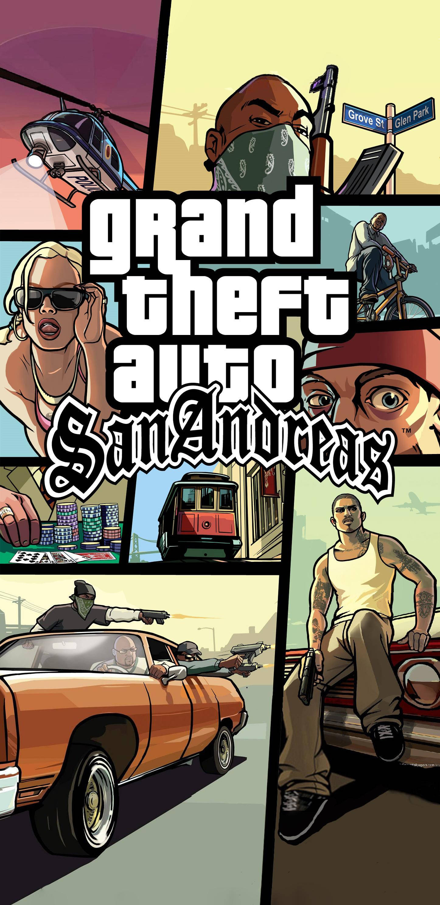 GTA SA 4K toimintapeli Taustakuvat