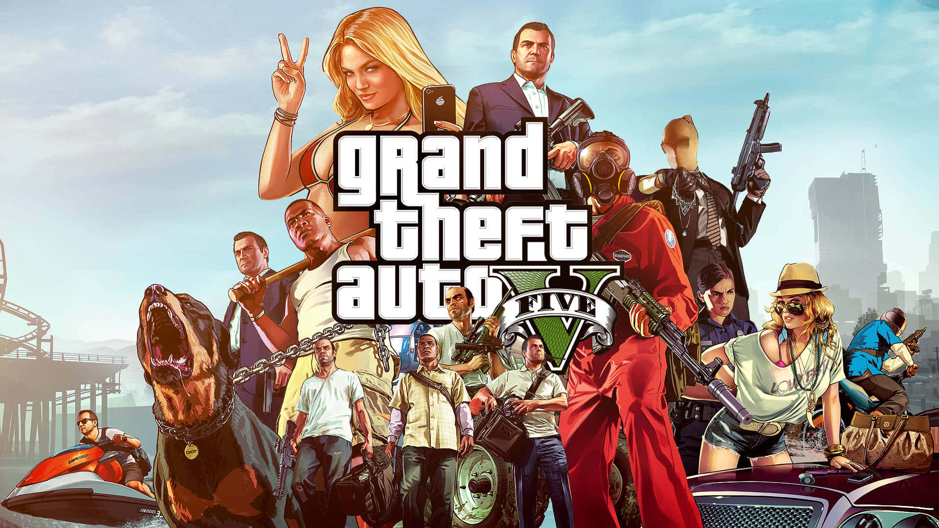 Gta Taustakuva Grand Theft Auto Five Latausruudun Hahmot Taustakuvat