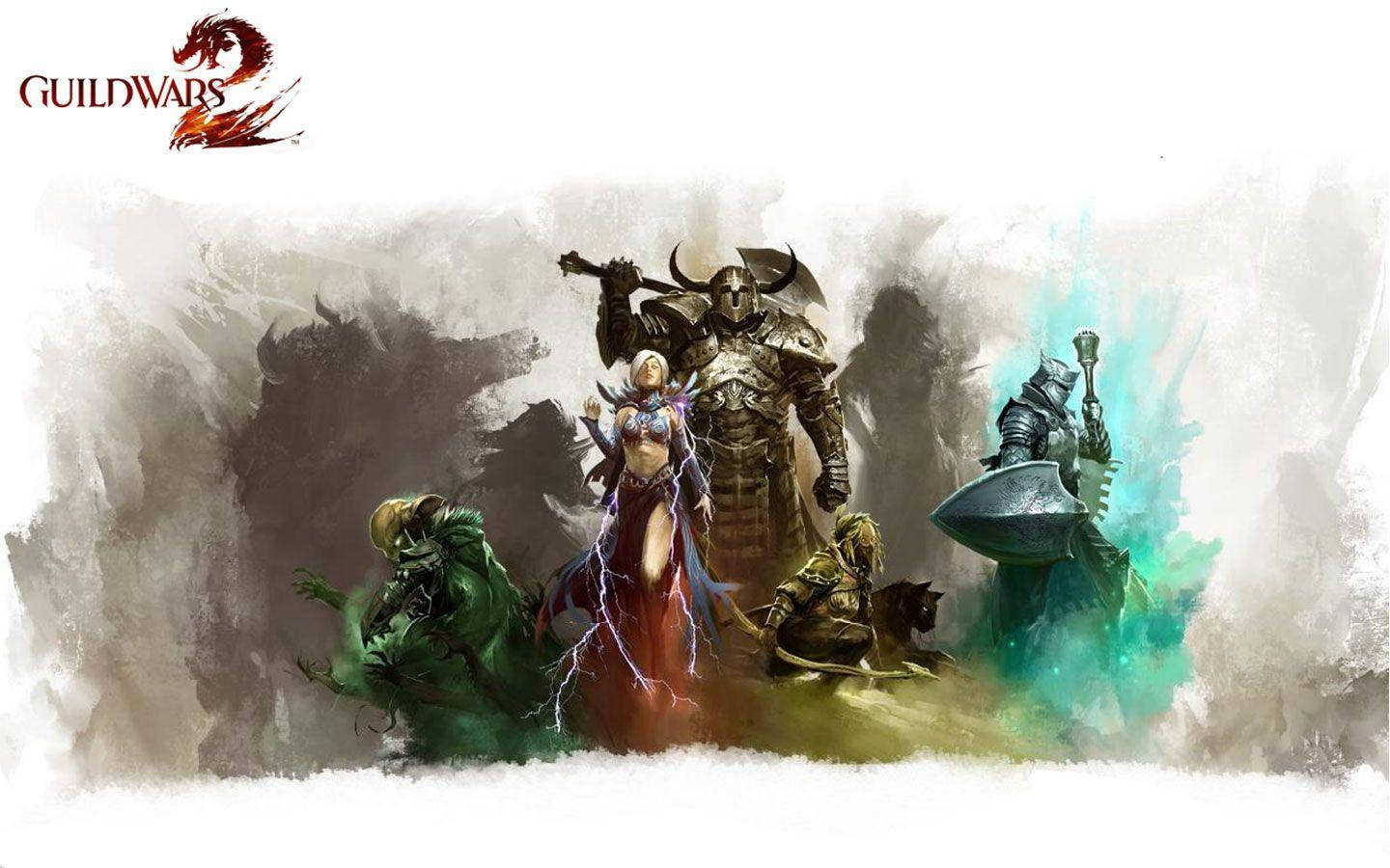 Guild Wars 2 Harmaa Abstrakti Taustakuvat