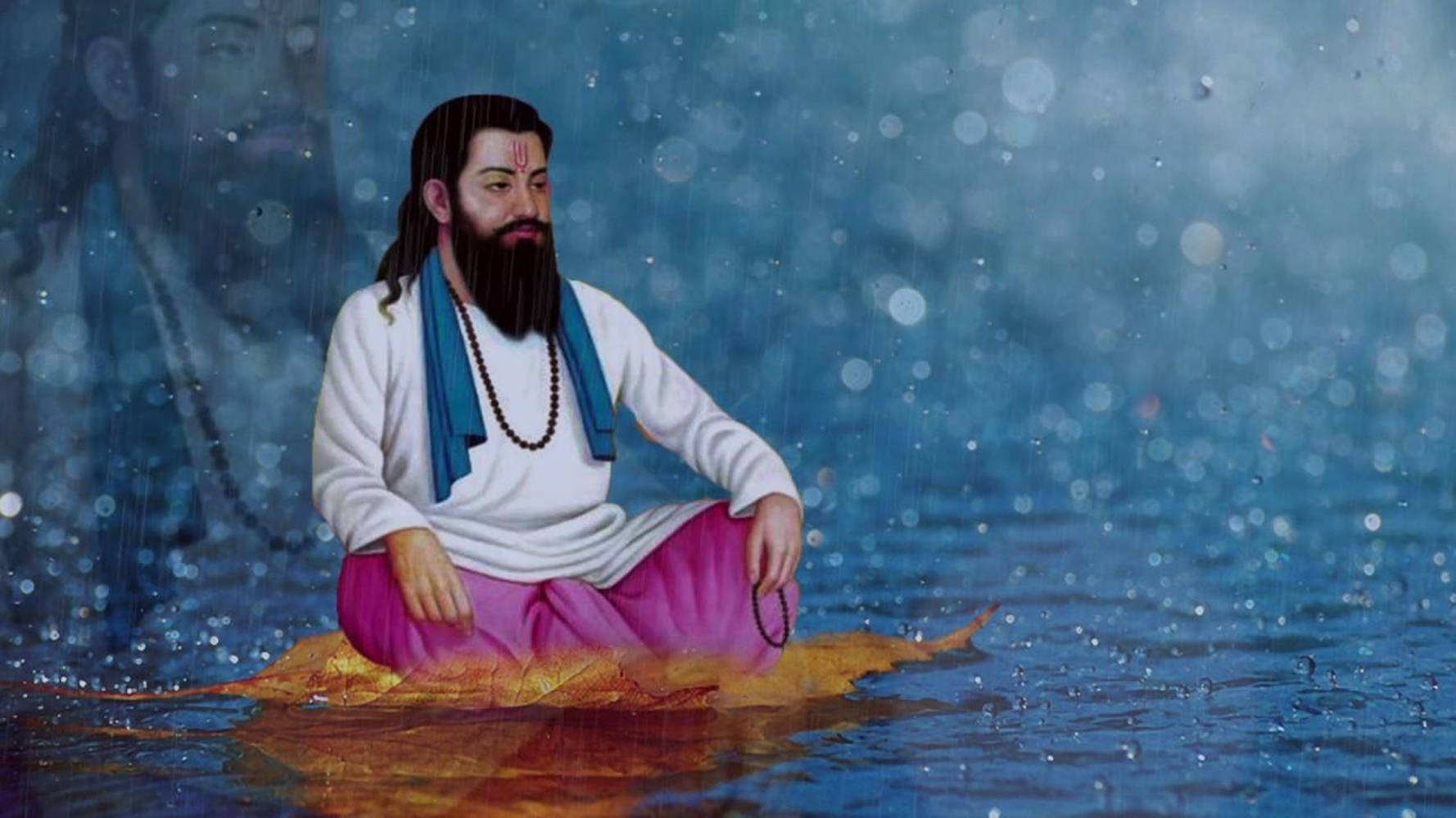 Guru Ravidassin rauhallinen muotokuva, Bhakti-liikkeen pyhimys Taustakuvat