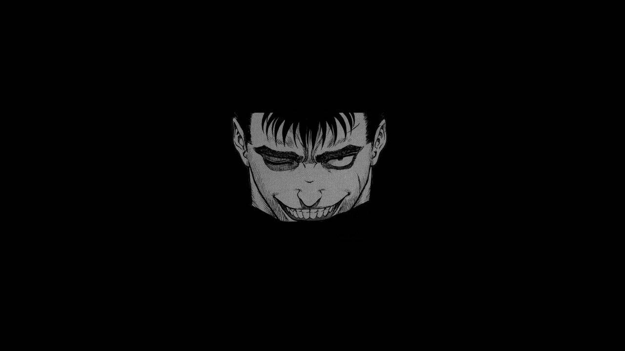 Guts Berserkistä ryntää taisteluun heiluttaen ikonista Dragon Slayer -miekkaansa. Taustakuvat