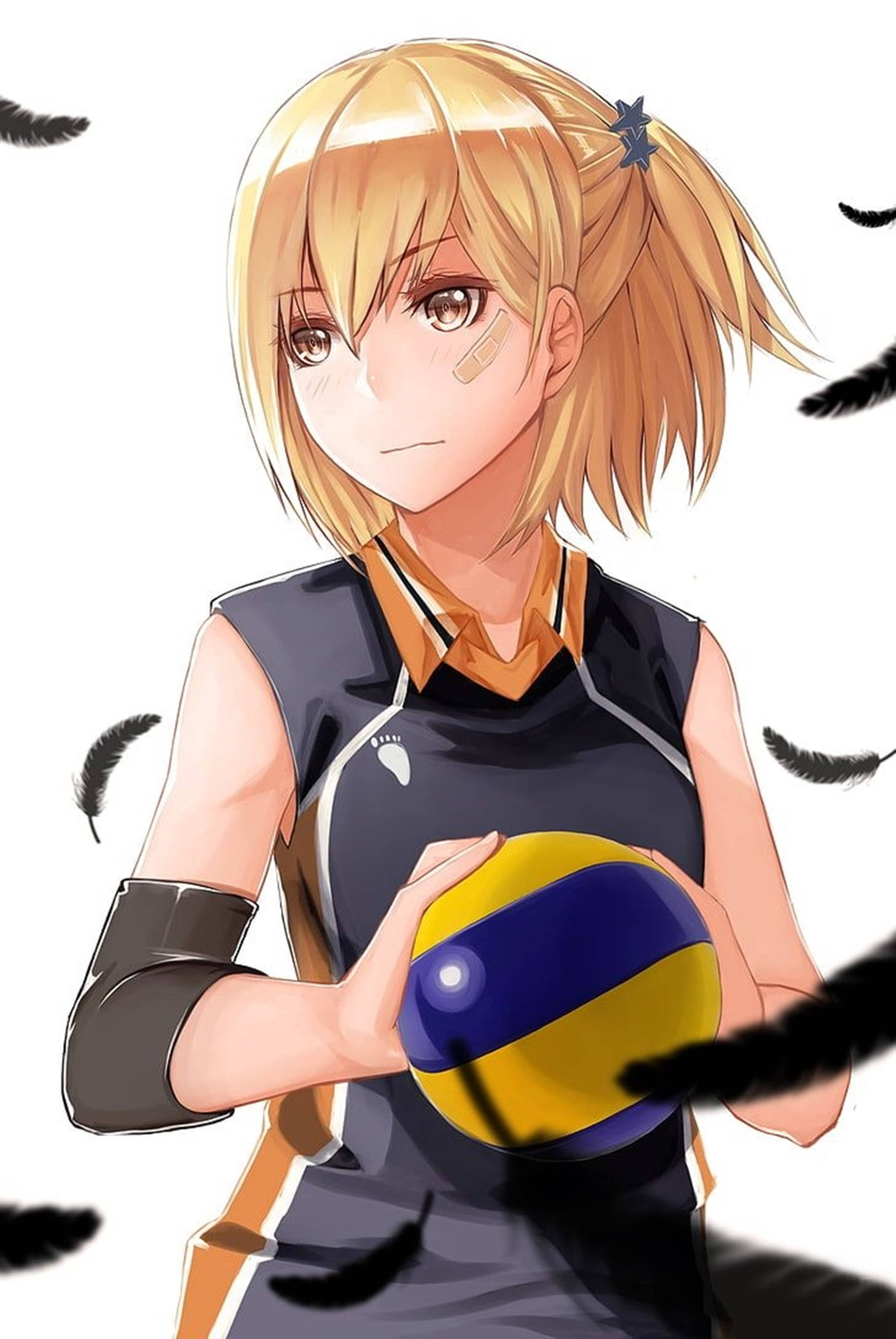 Haikyuu 4K Hitoka Yachi Taustakuvat