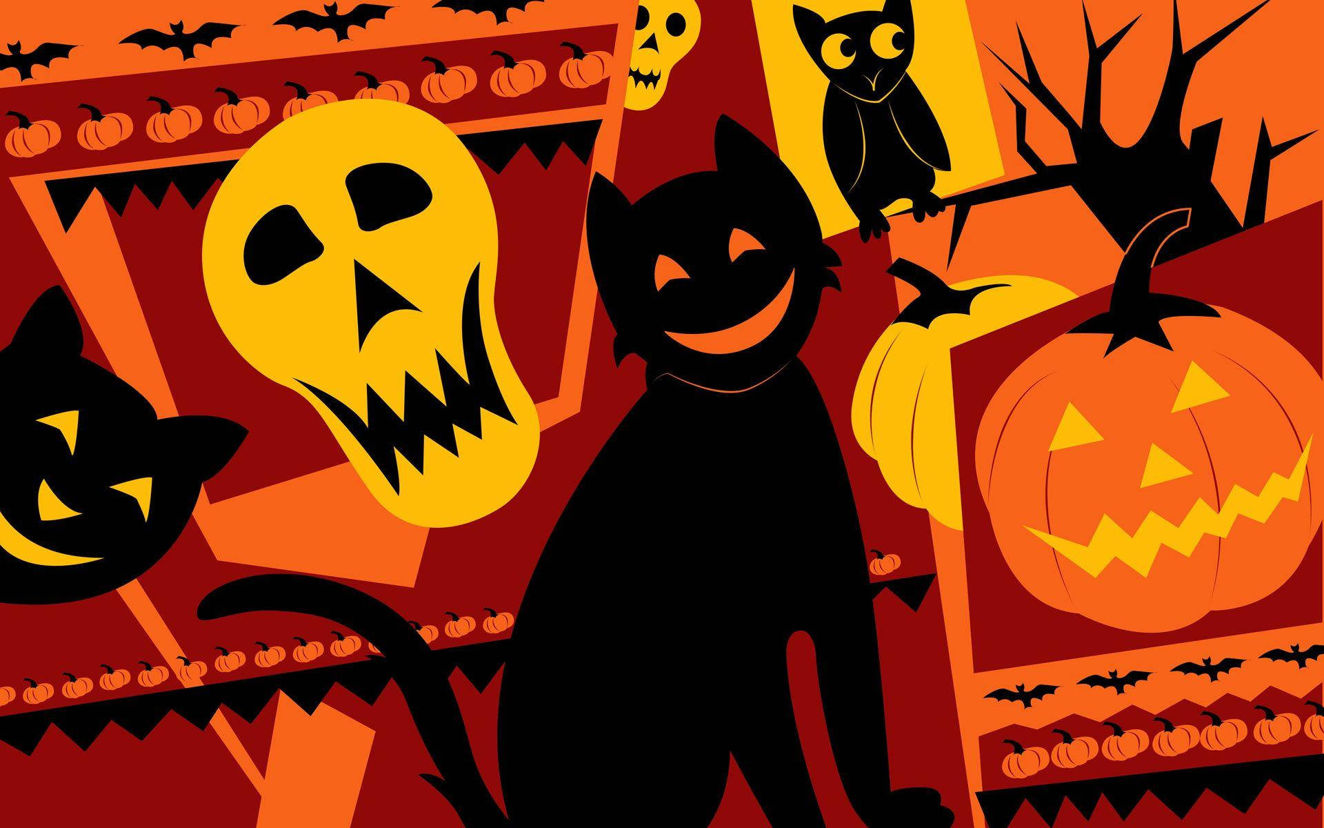 Halloween Doodle kannettavalle tietokoneelle Taustakuvat