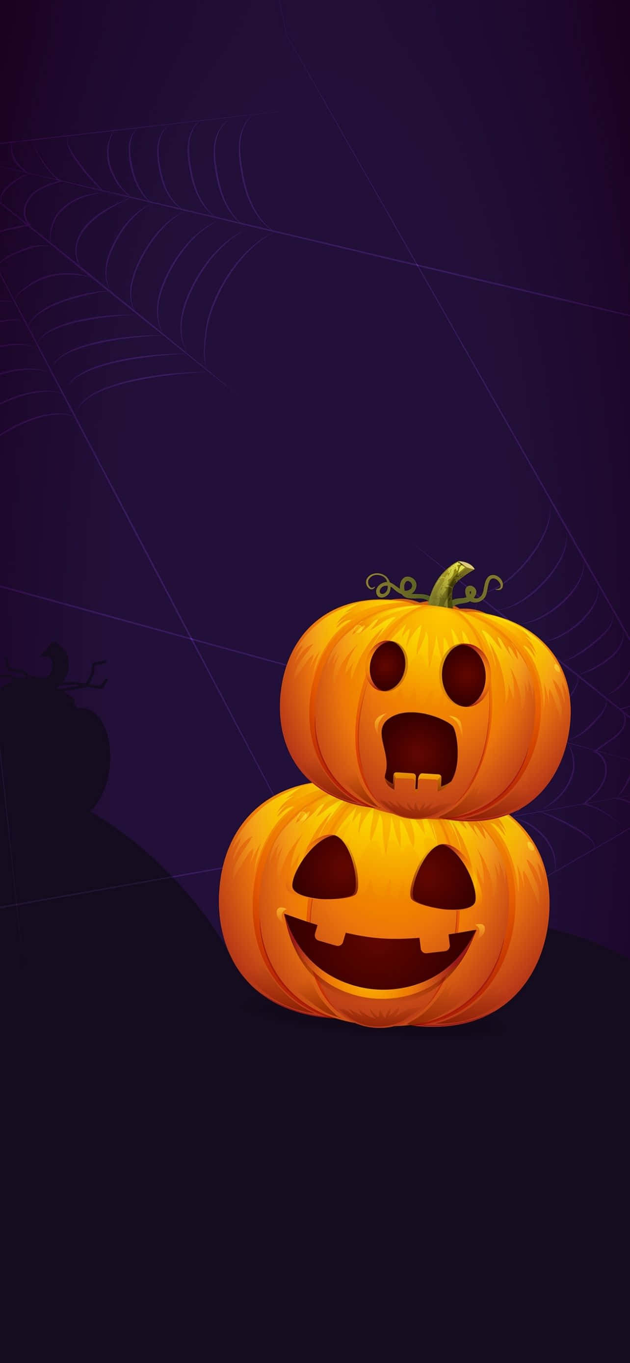 Halloween-henkeen sopiva kummituskuva iPhonen näytölle Taustakuvat