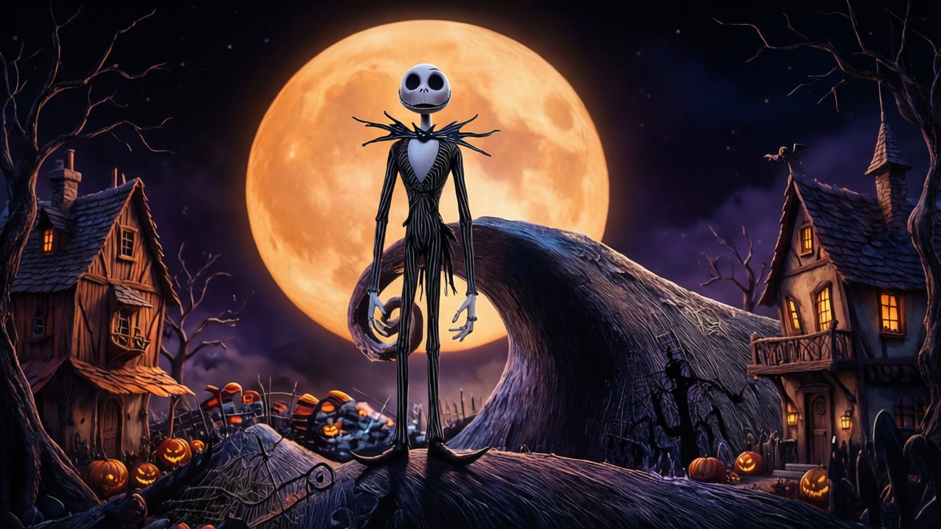 Halloween-kaupungin kuningas Taustakuvat