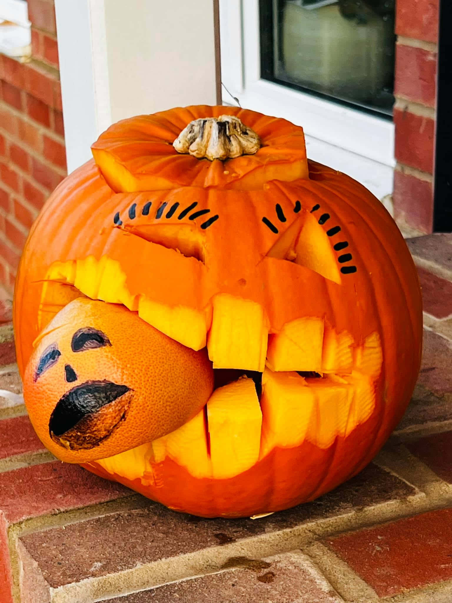 Halloween-kurpitsa pelottava hirviökuva Taustakuvat
