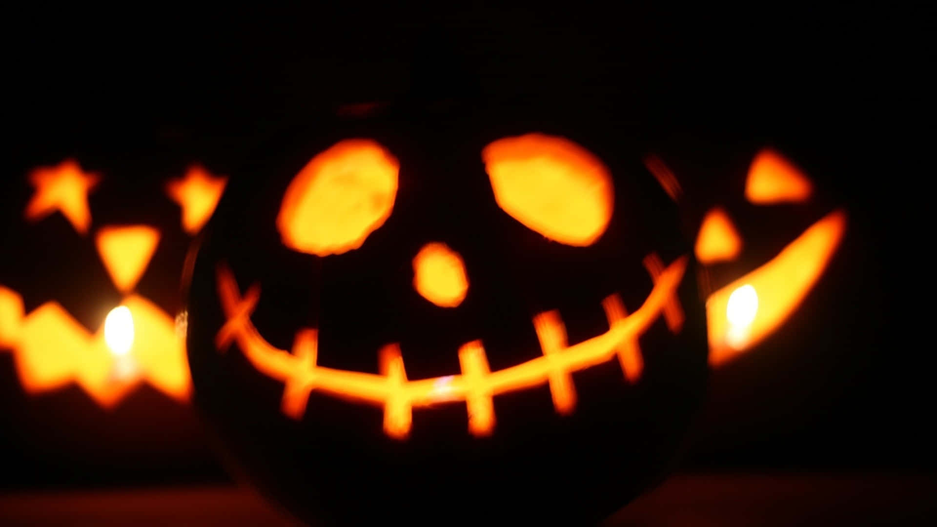 Halloween Kurpitsat Tumma Tausta Taustakuvat