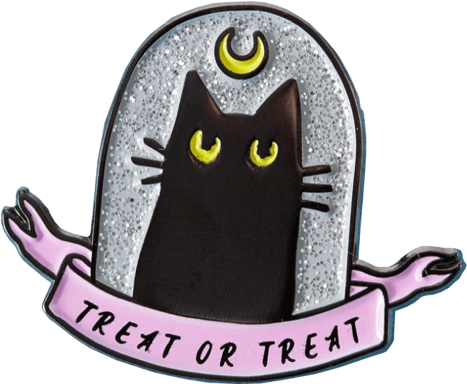 Halloween Musta Kissa Karkki-tai-kepponen -merkki Taustakuvat