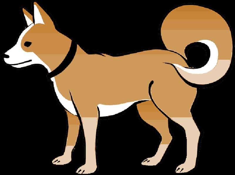 Hälyttävä Shiba Inu -kuvitus Taustakuvat
