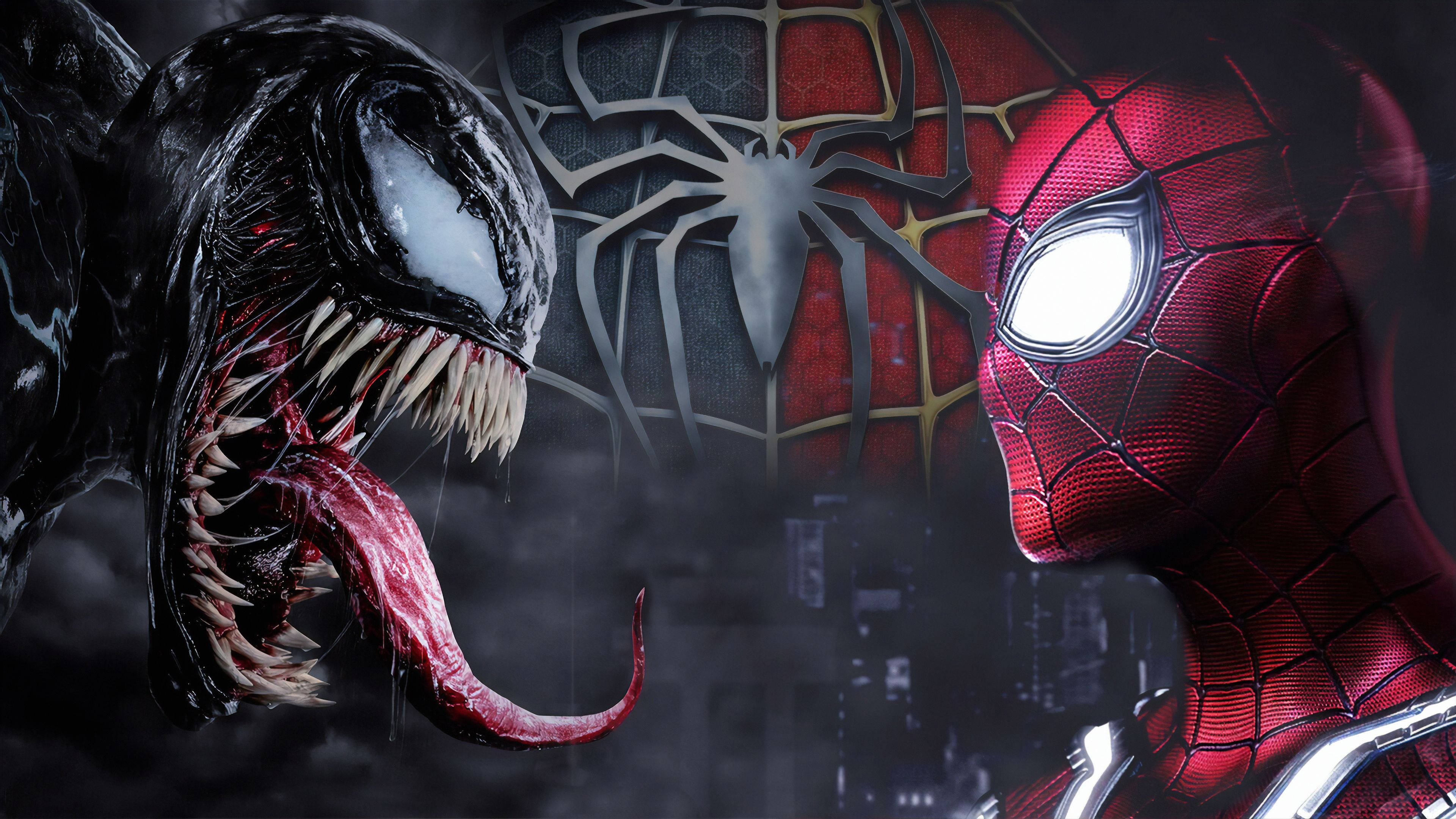 Hämähäkkimies ja Venom, kaksi rakastettua mutta vastakkaista Marvel-hahmoa Taustakuvat