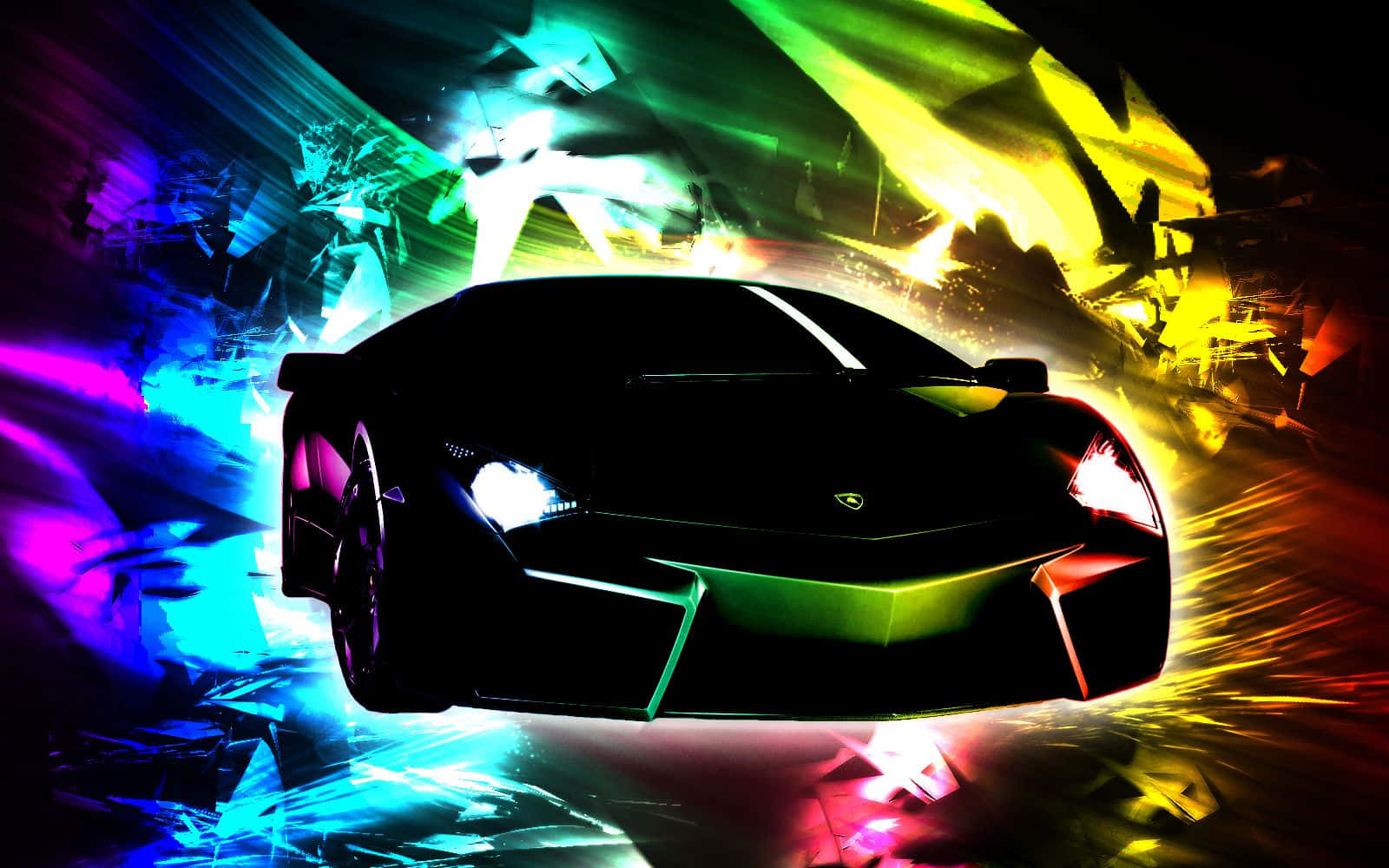 Hämmästyttävä neonvärinen Lamborghini Taustakuvat