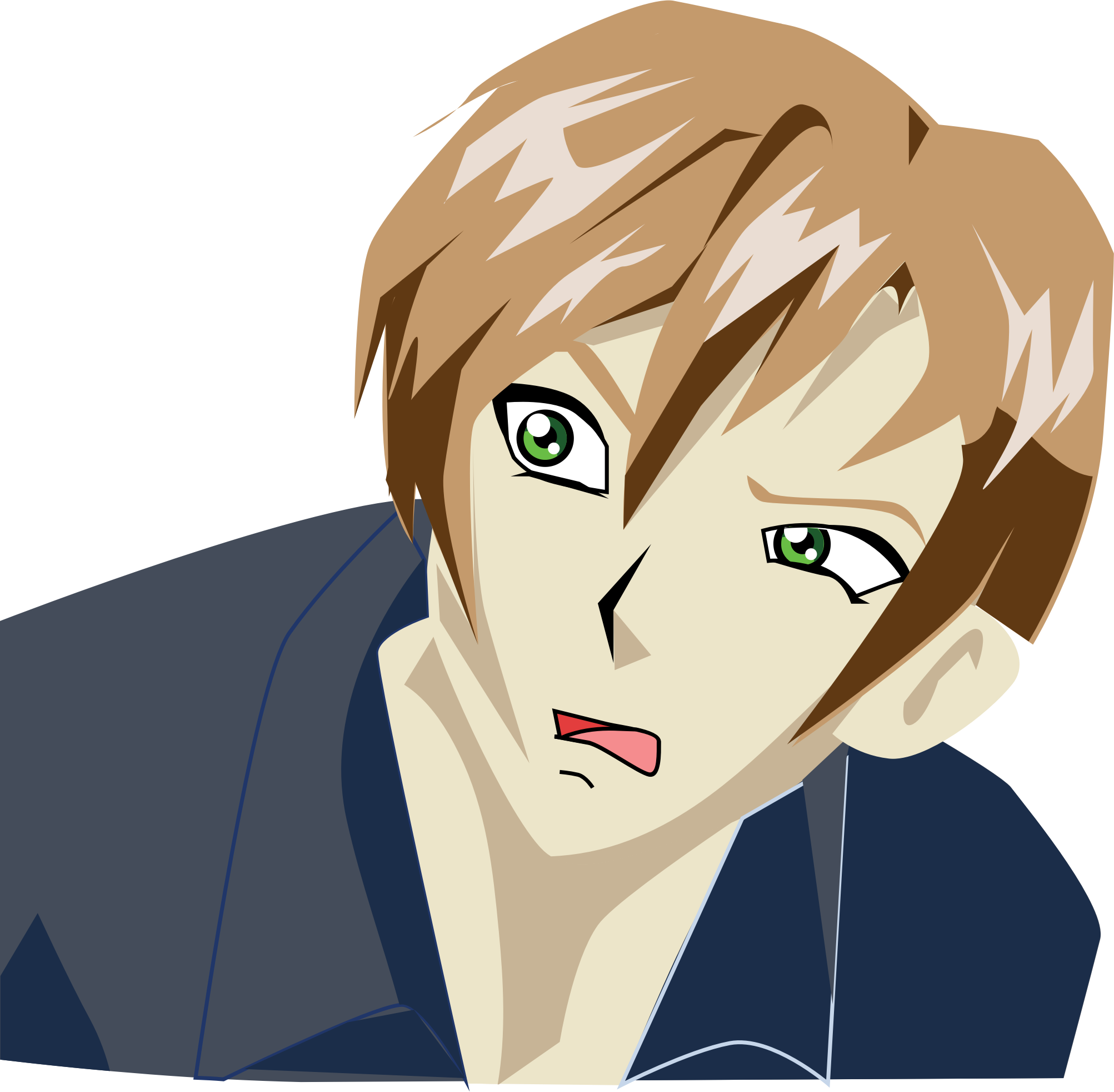 Hämmentynyt animehahmo Taustakuvat
