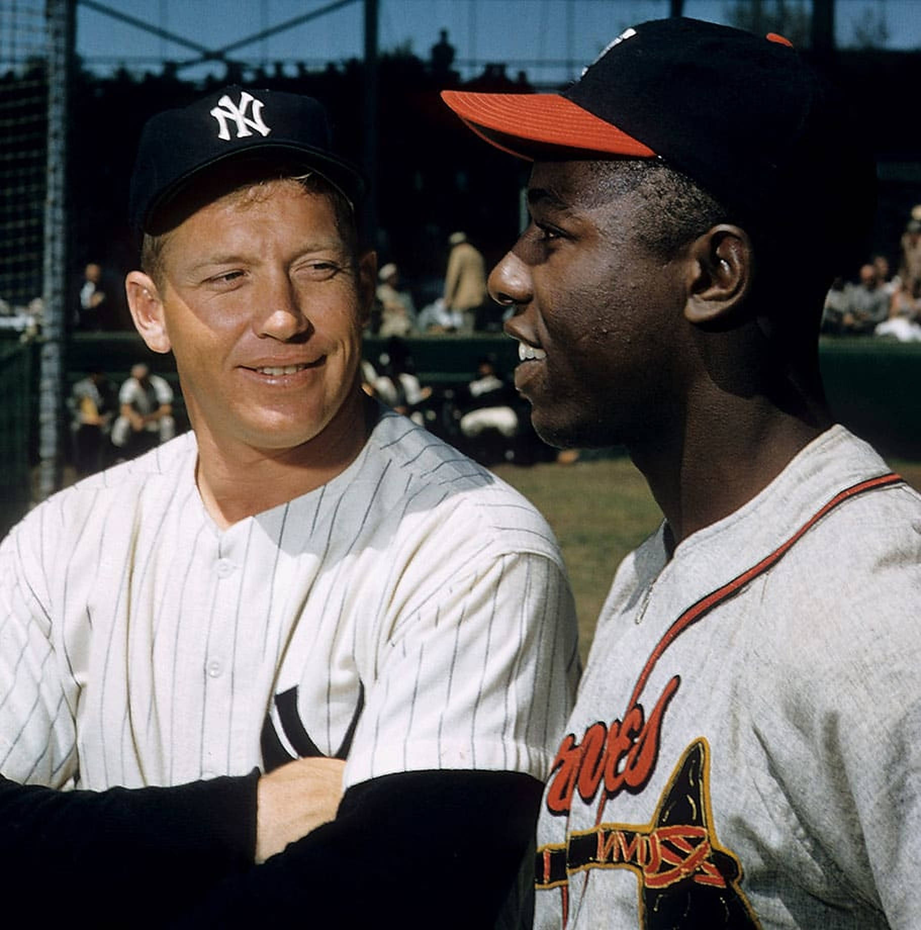 Hank Aaron ja Mickey Mantle Taustakuvat