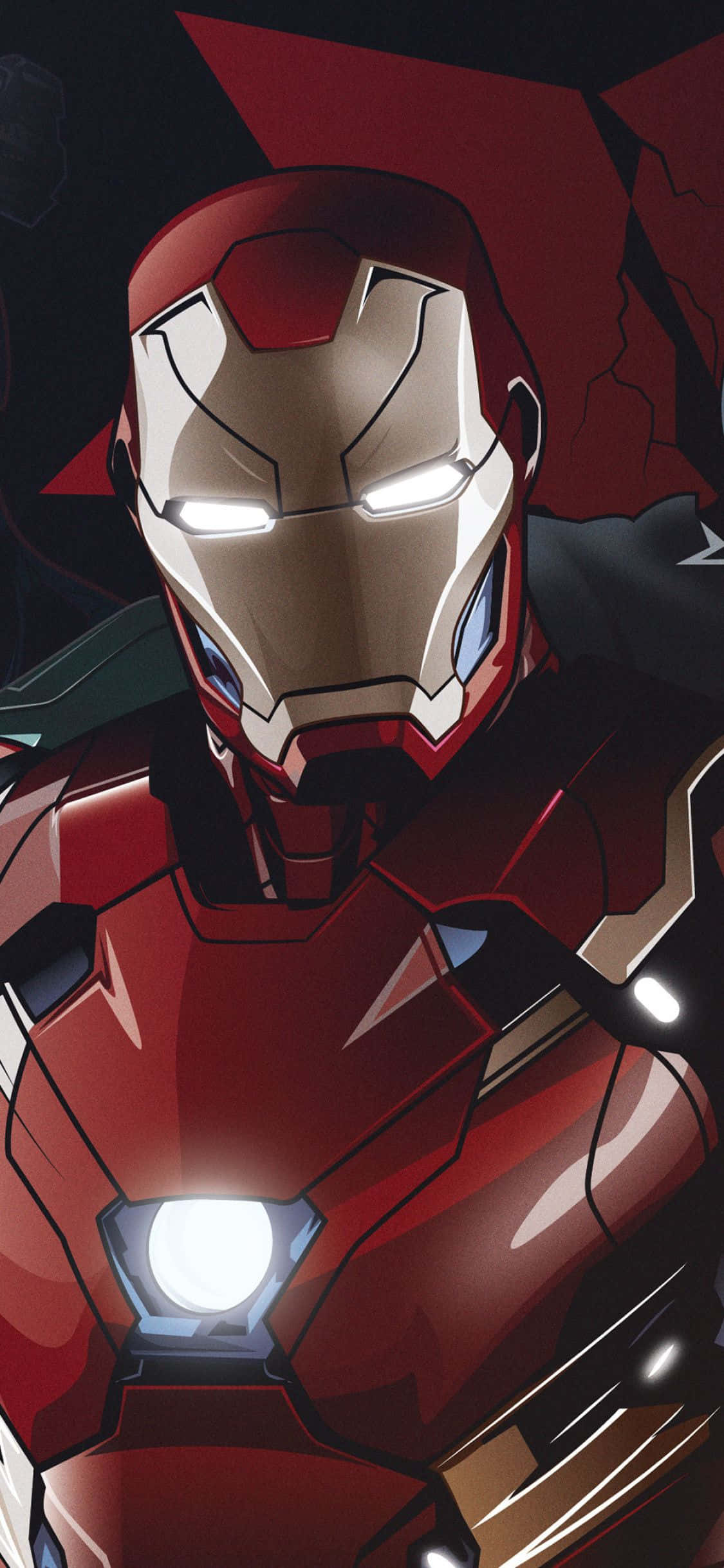 Hanki Tony Starkin puku Iron Man iPhone X:llä. Taustakuvat