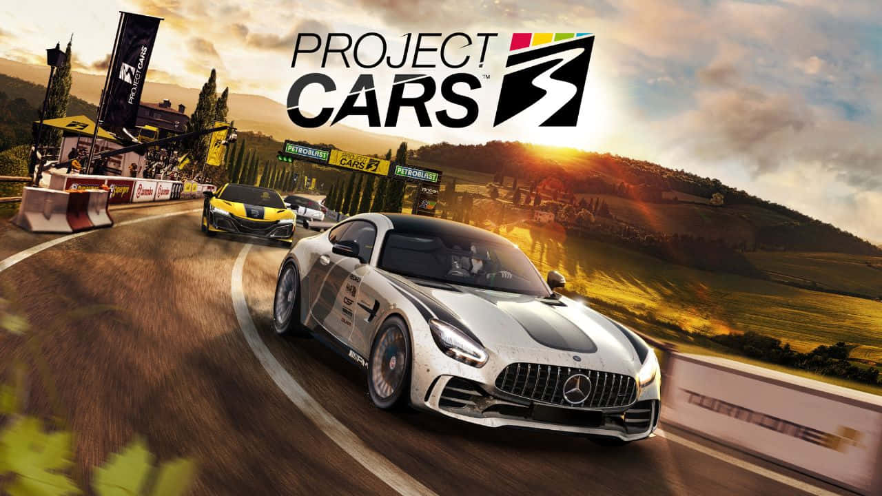 Harmaa auto 720p Project Cars -taustakuva Taustakuvat