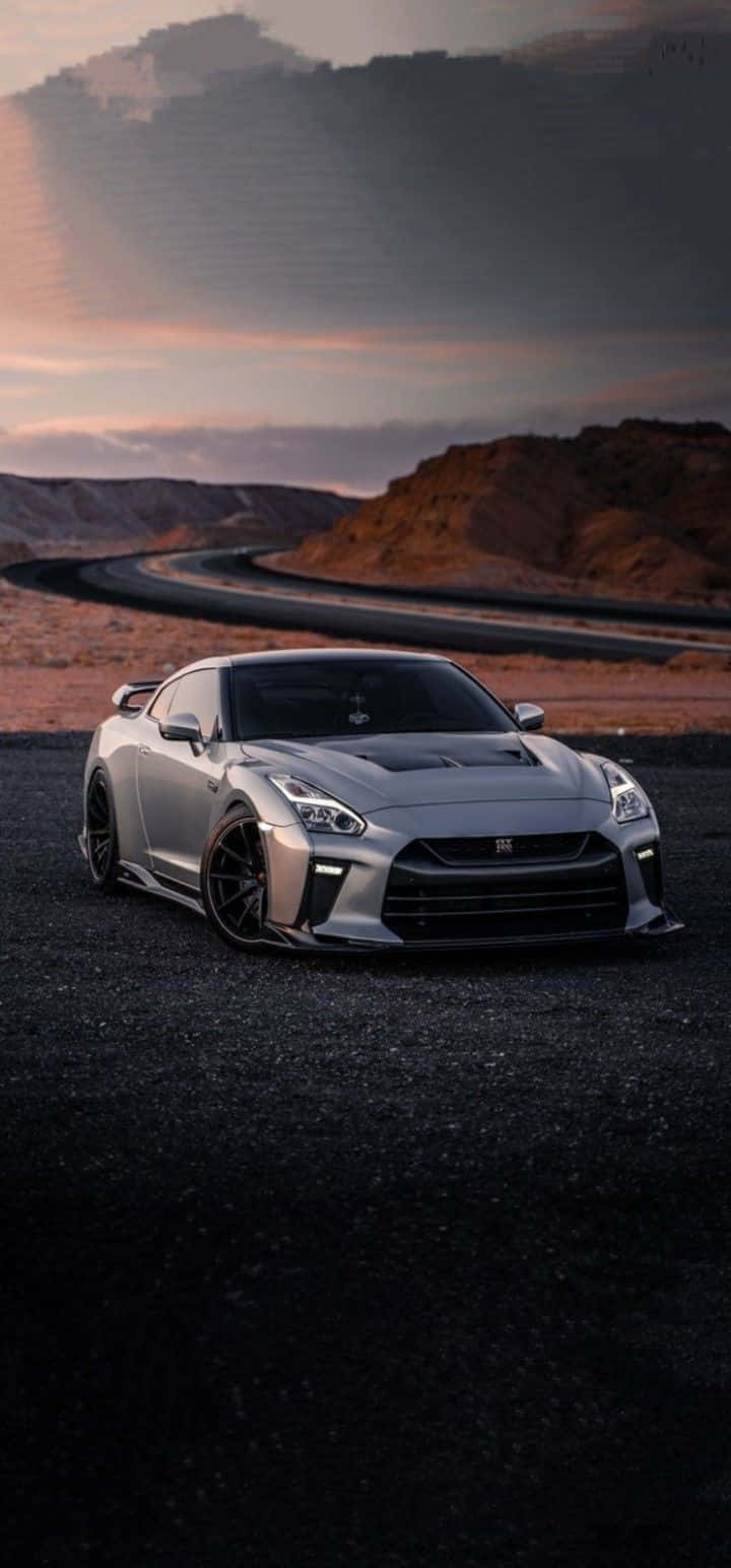 Harmaa Nissan R35 Gtr -muotokuva Taustakuvat