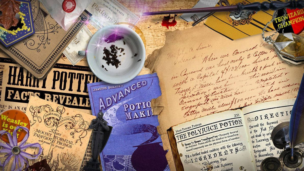 Harry Potter esteettinen taikajuomakirja Taustakuvat