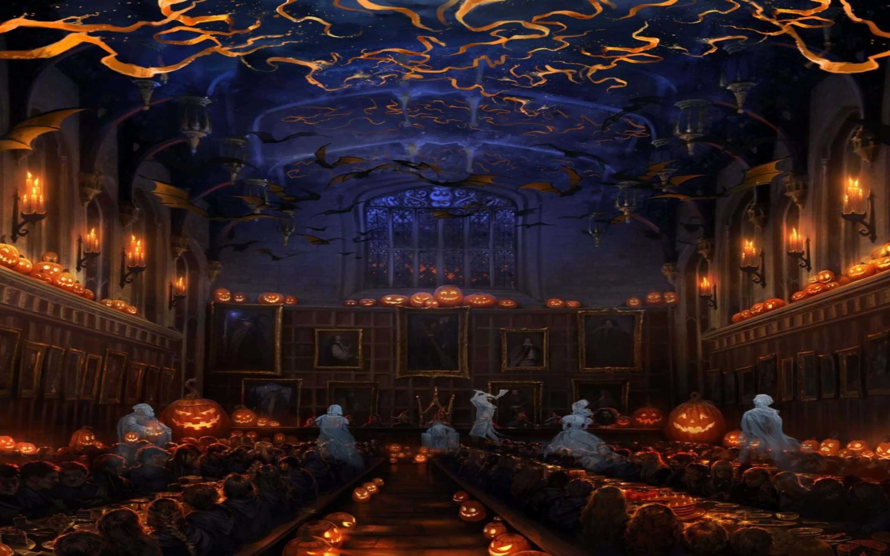 Harry Potter Halloween Kummitusten Kanssa Taustakuvat