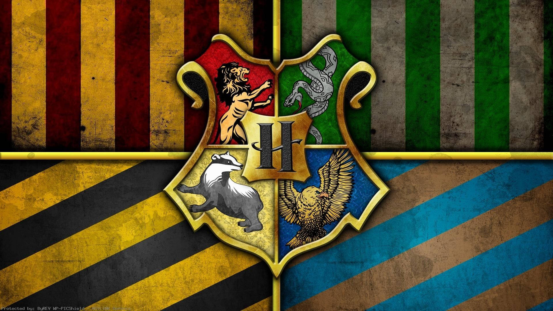Harry Potter -kannettava kultaisella tunnuksella Taustakuvat