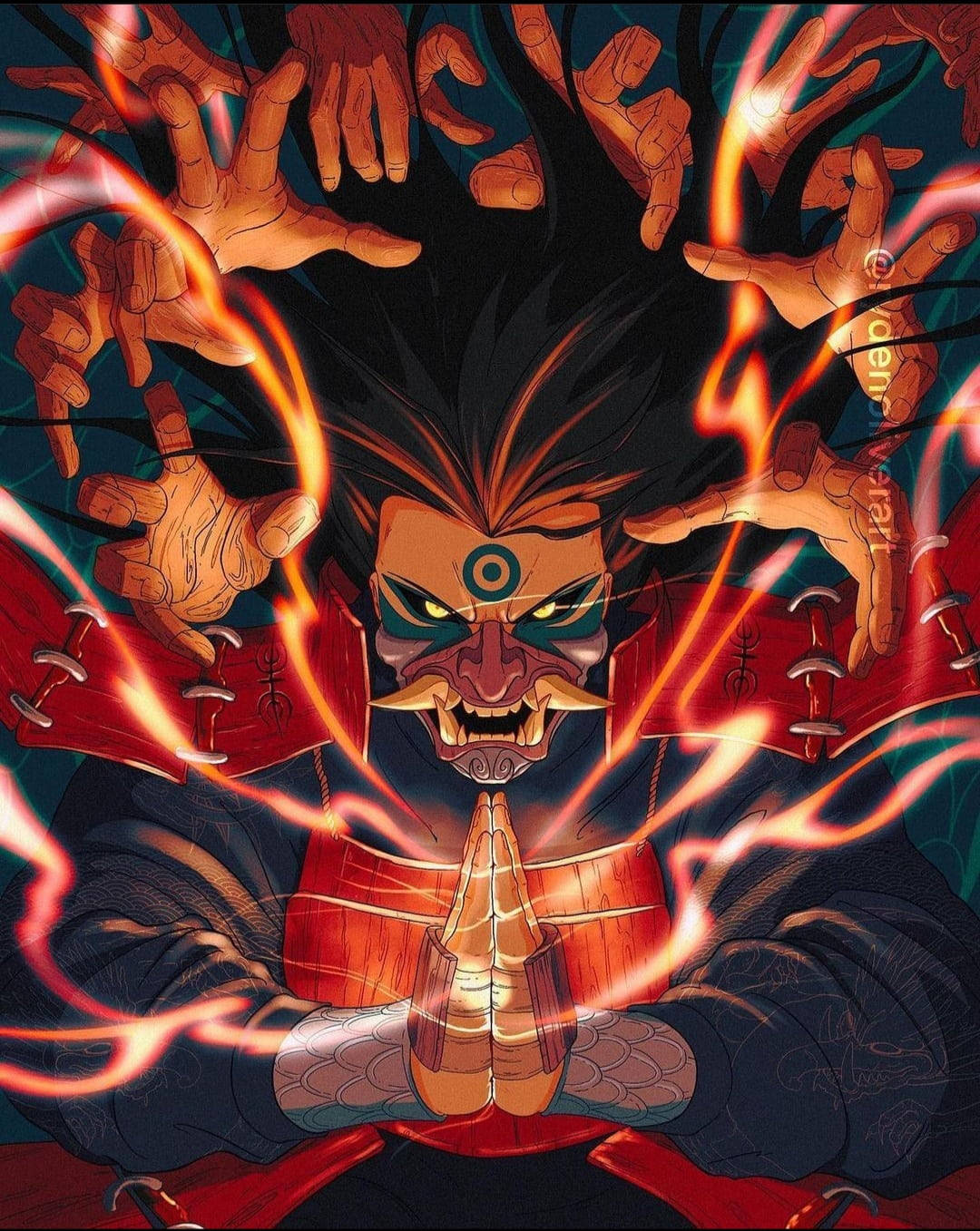 Hashirama Senju käsien yhteenliitoksella Taustakuvat