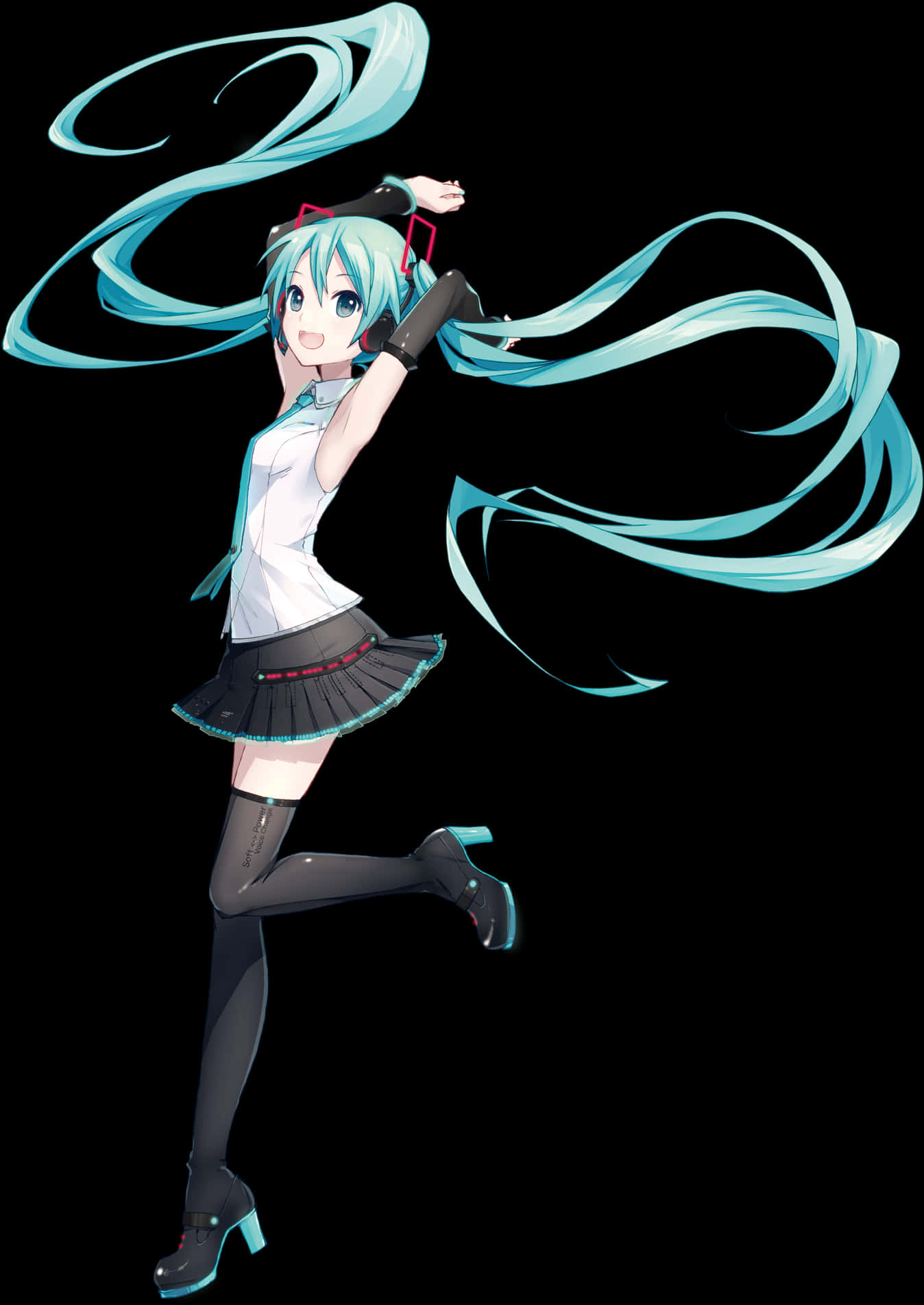 Hatsune Miku dynaaminen asento Taustakuvat