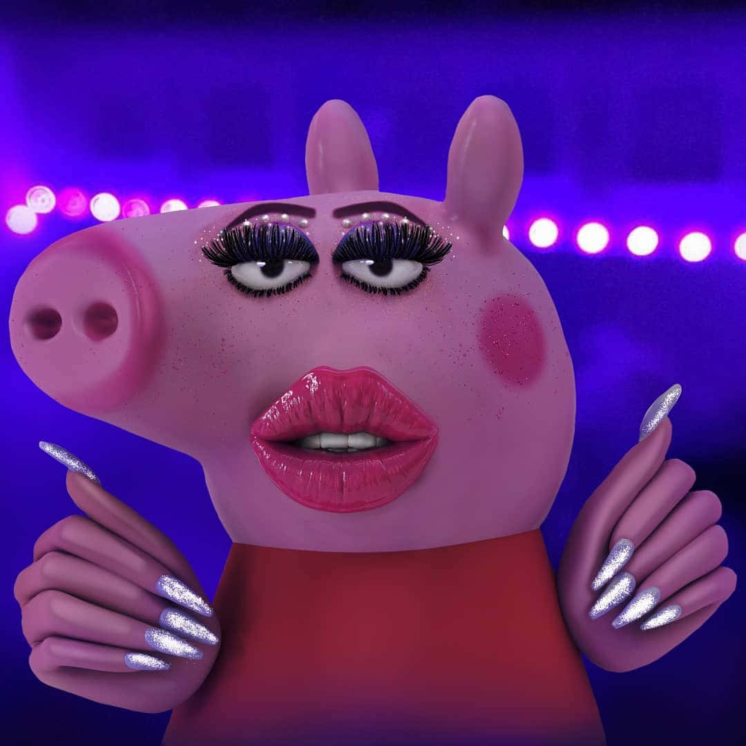 Hauska 3D Peppa Possu -kuva Taustakuvat