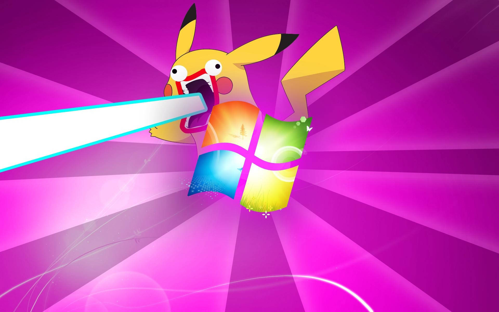 Hauska anime Windows Pikachu Taustakuvat