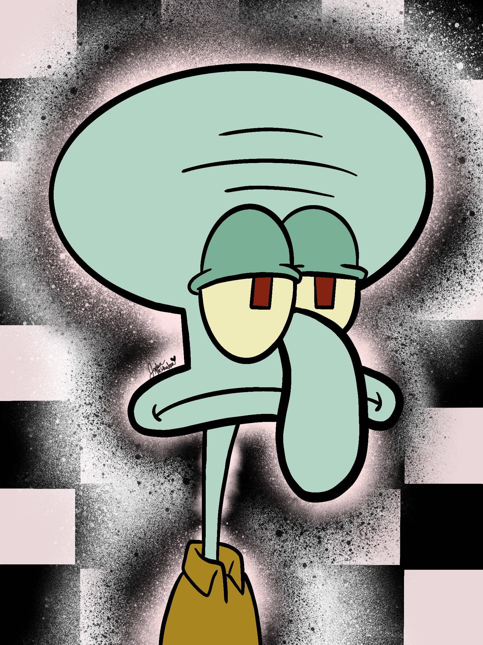 Hauska esteettinen tylsistynyt Squidward Taustakuvat