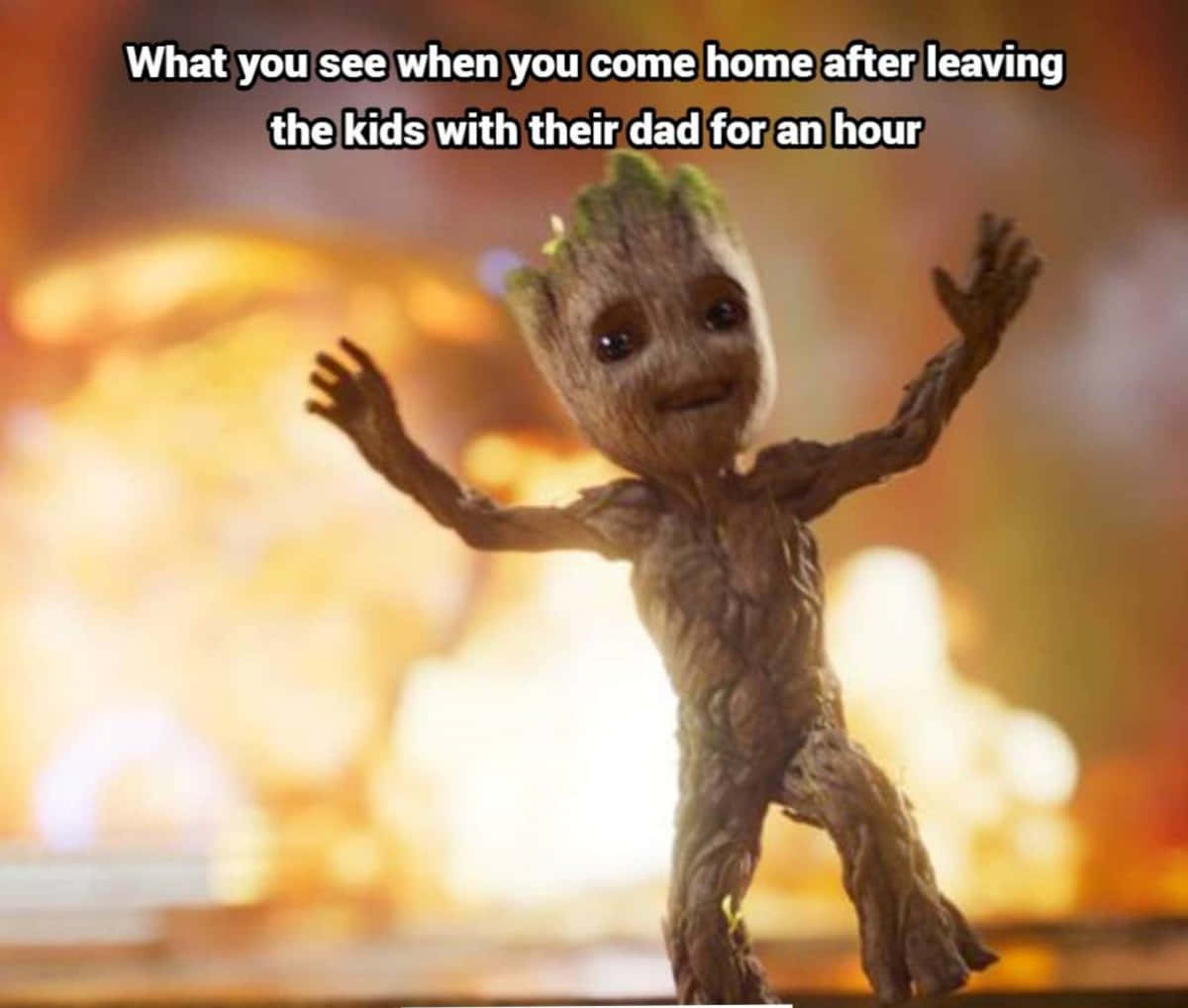 Hauska Marvel-meemi Guardians of the Galaxy Groot-räjähdyskuva Taustakuvat