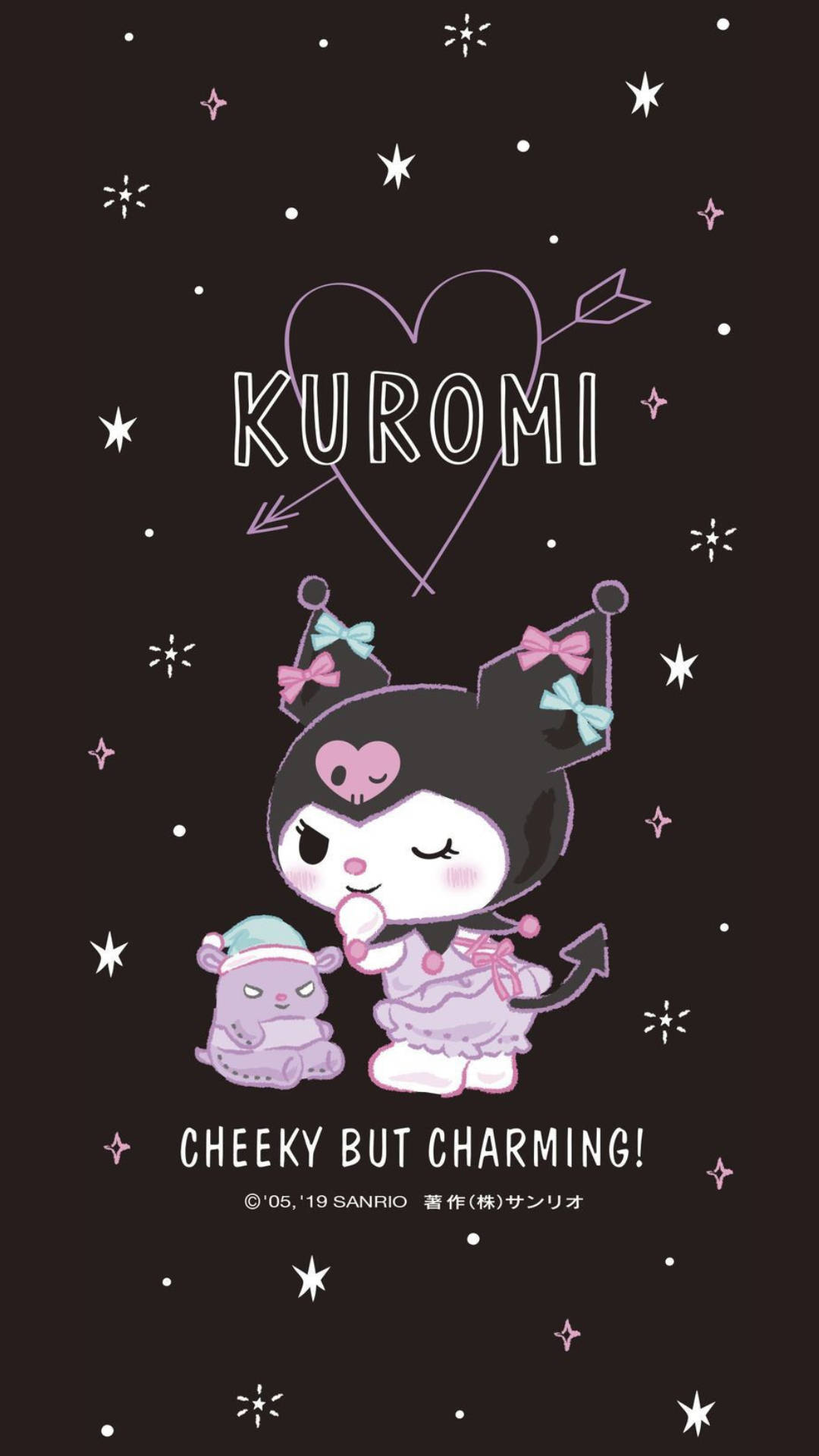 Hauska mutta hurmaava My Melody Kuromi Taustakuvat
