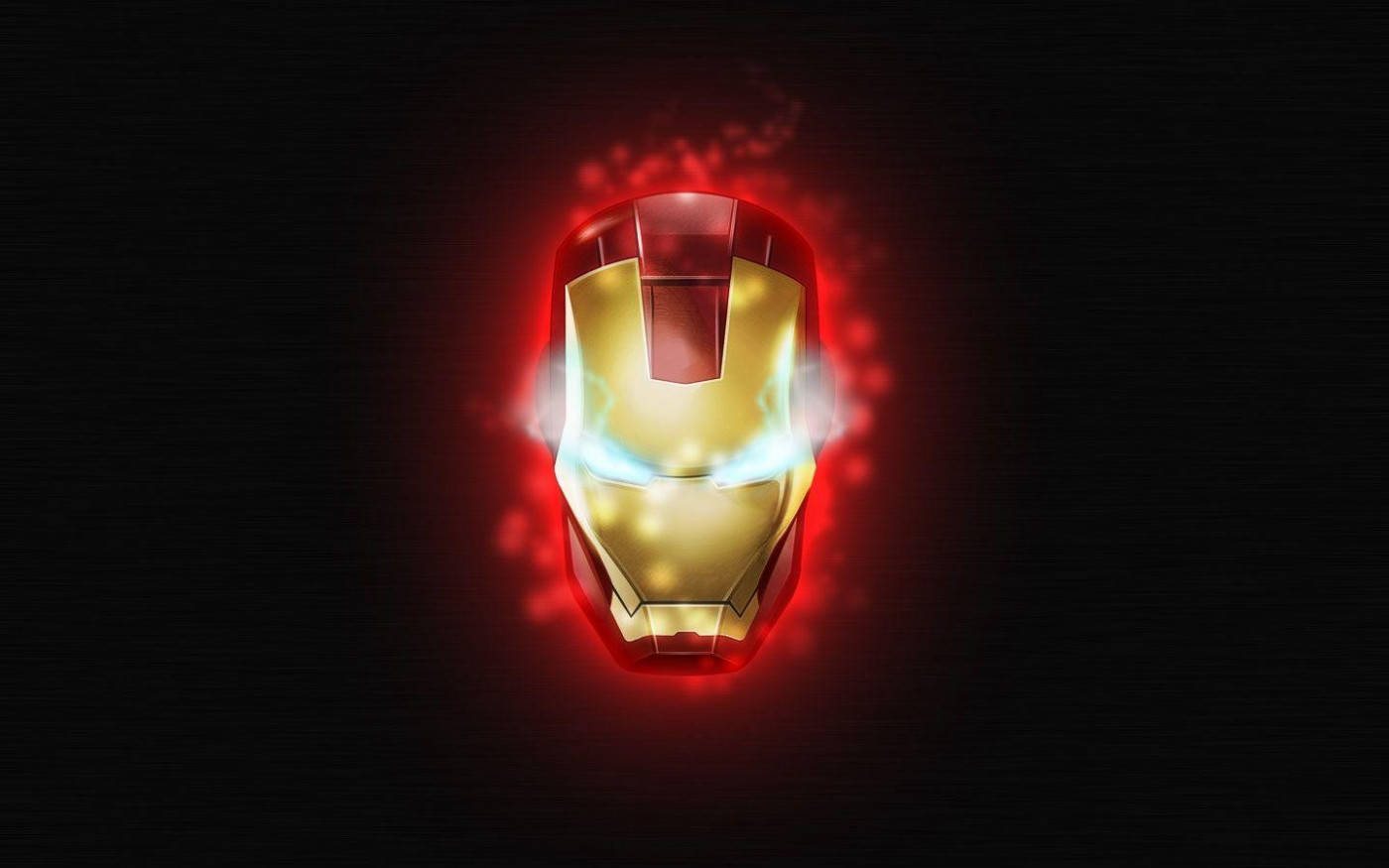 HD Iron Man hehkuvalla kypärällä Taustakuvat