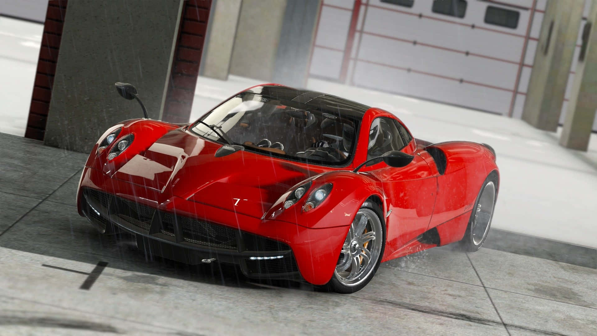 HD Project Cars - Punainen Pagani Huayra -taustakuva Taustakuvat