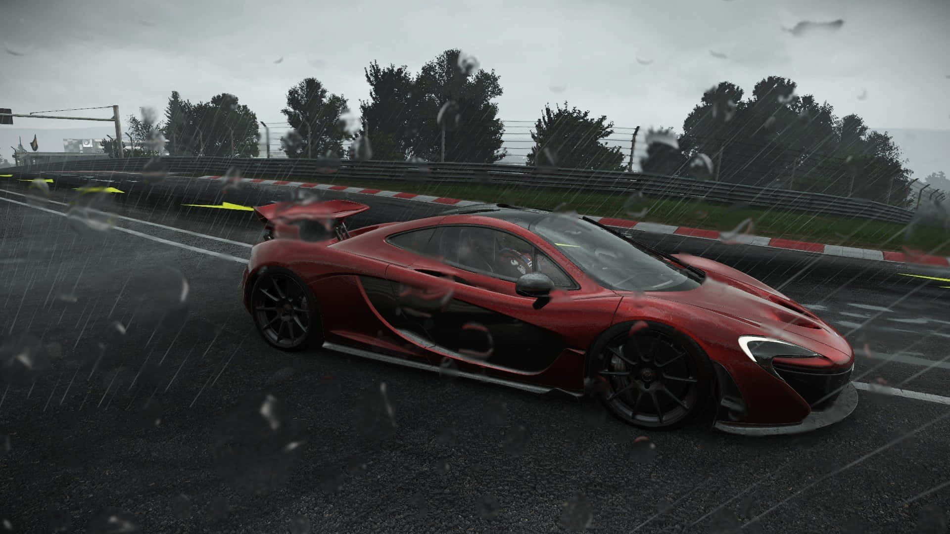 HD Project Cars Sateinen Punainen McLaren P1 Tausta Taustakuvat