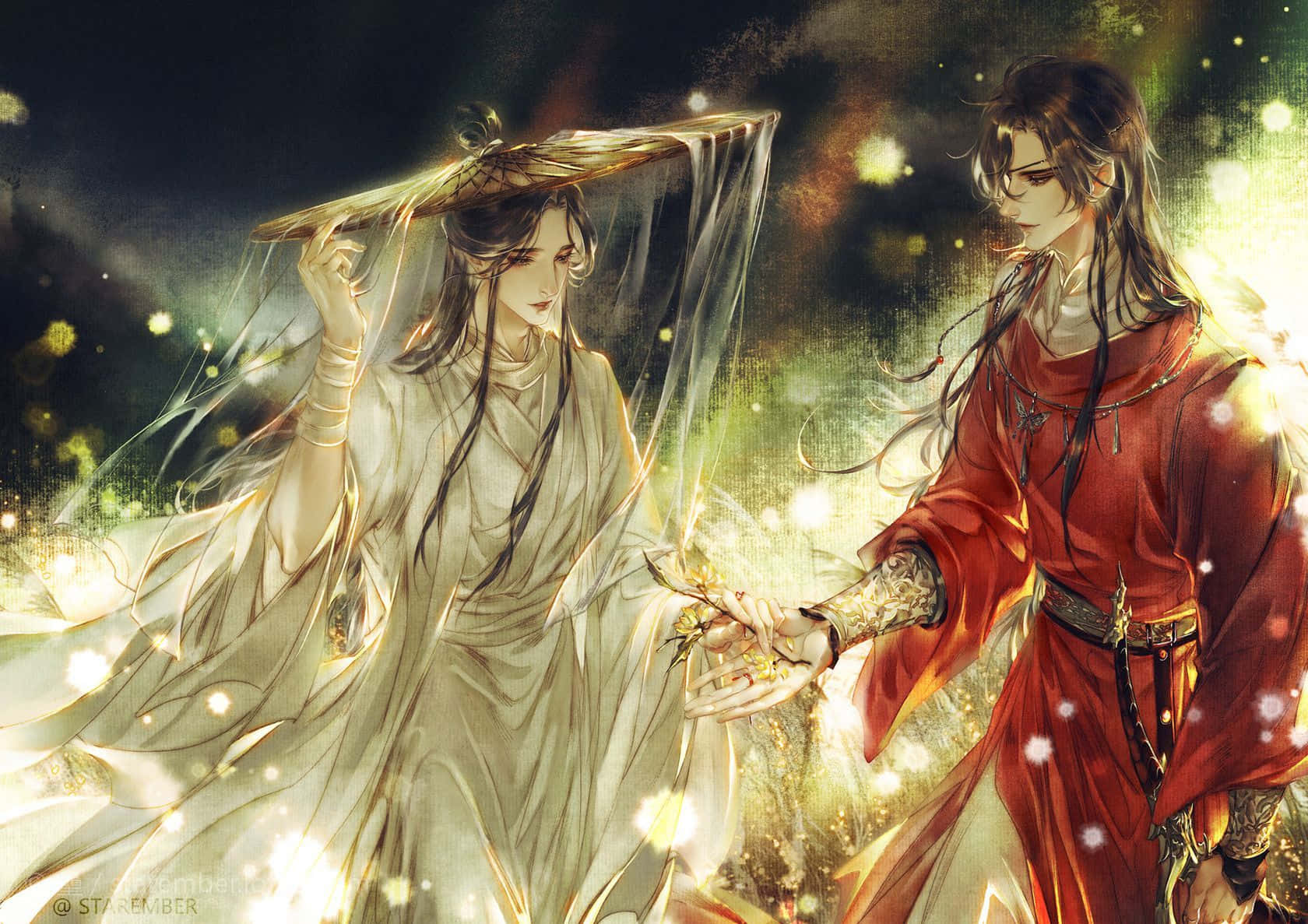 Heaven Officials Blessing -animeilmoitus Taustakuvat