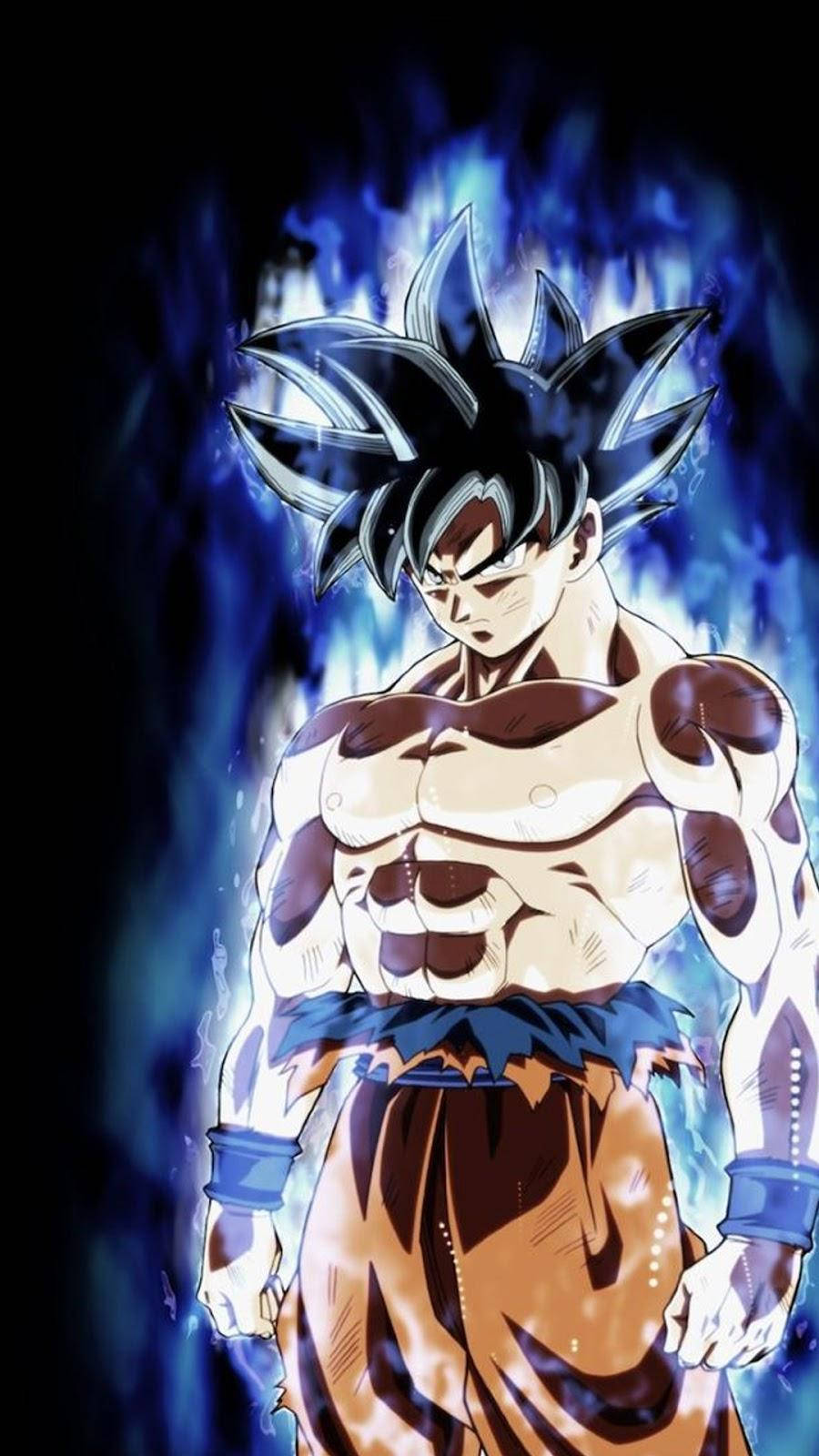 Hehkuva Goku Dragon Ball Super -puhelimen taustakuva Taustakuvat