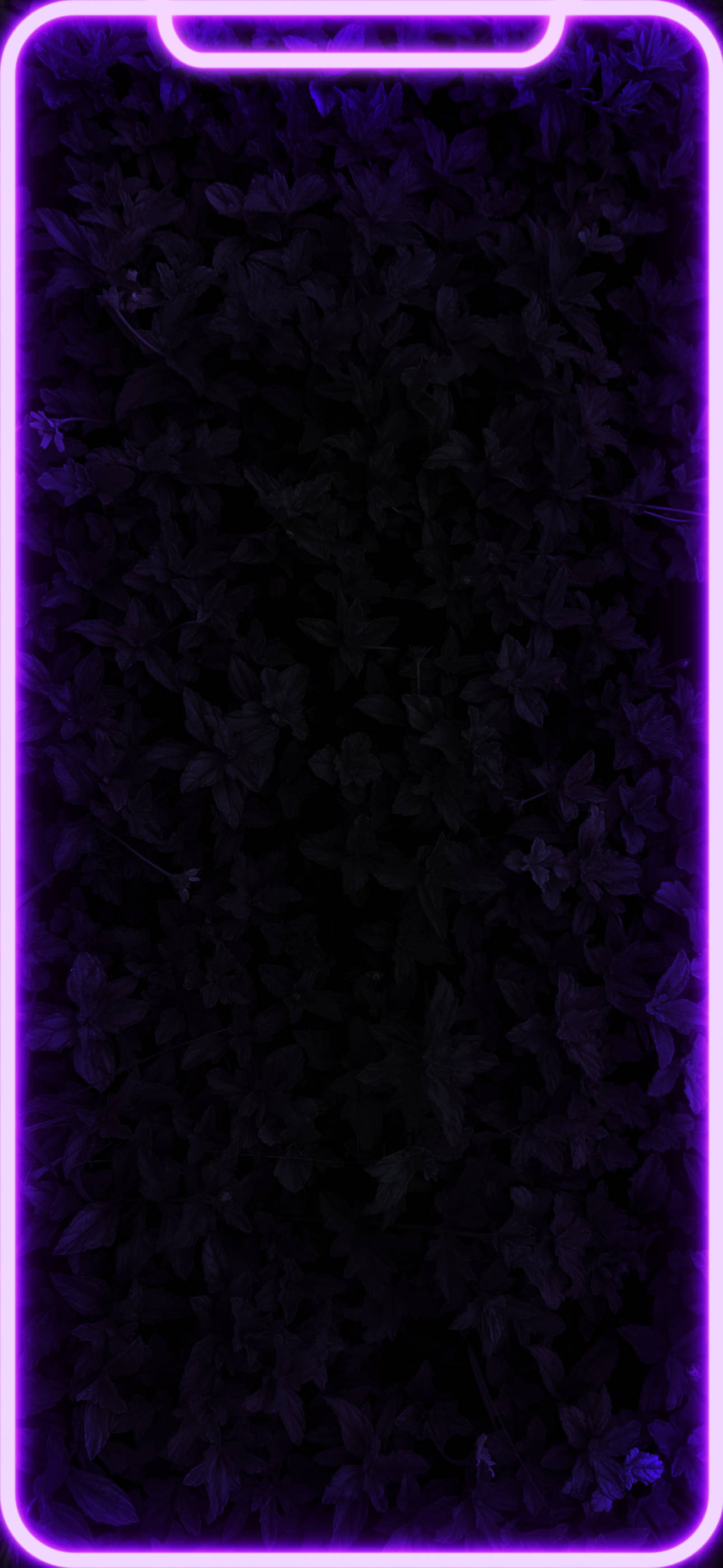 Hehkuva musta ja violetti esteettinen puhelin Taustakuvat