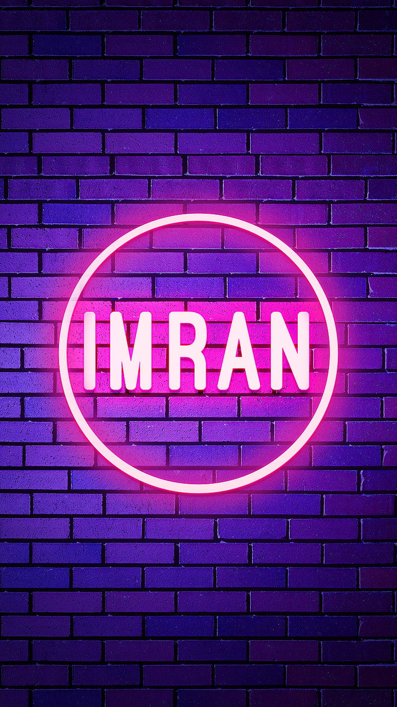 Hehkuva neonvioletti Imran-nimi Taustakuvat