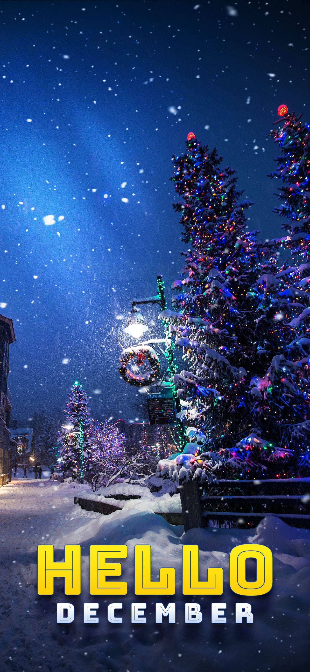 Hei Joulukuu Luminen Jouluaatto Taustakuvat