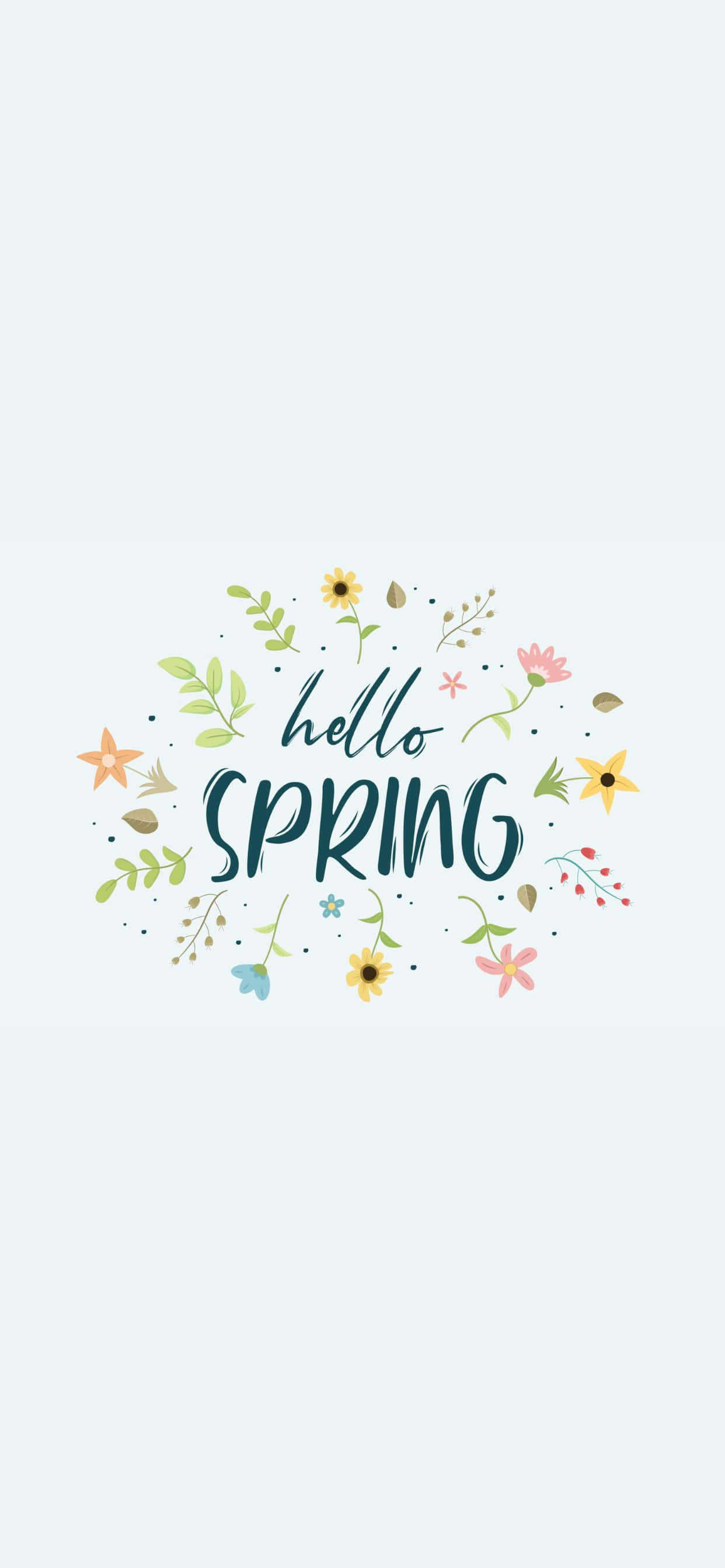 hello spring käsin kirjoitettu kirjainten sommittelu Taustakuvat