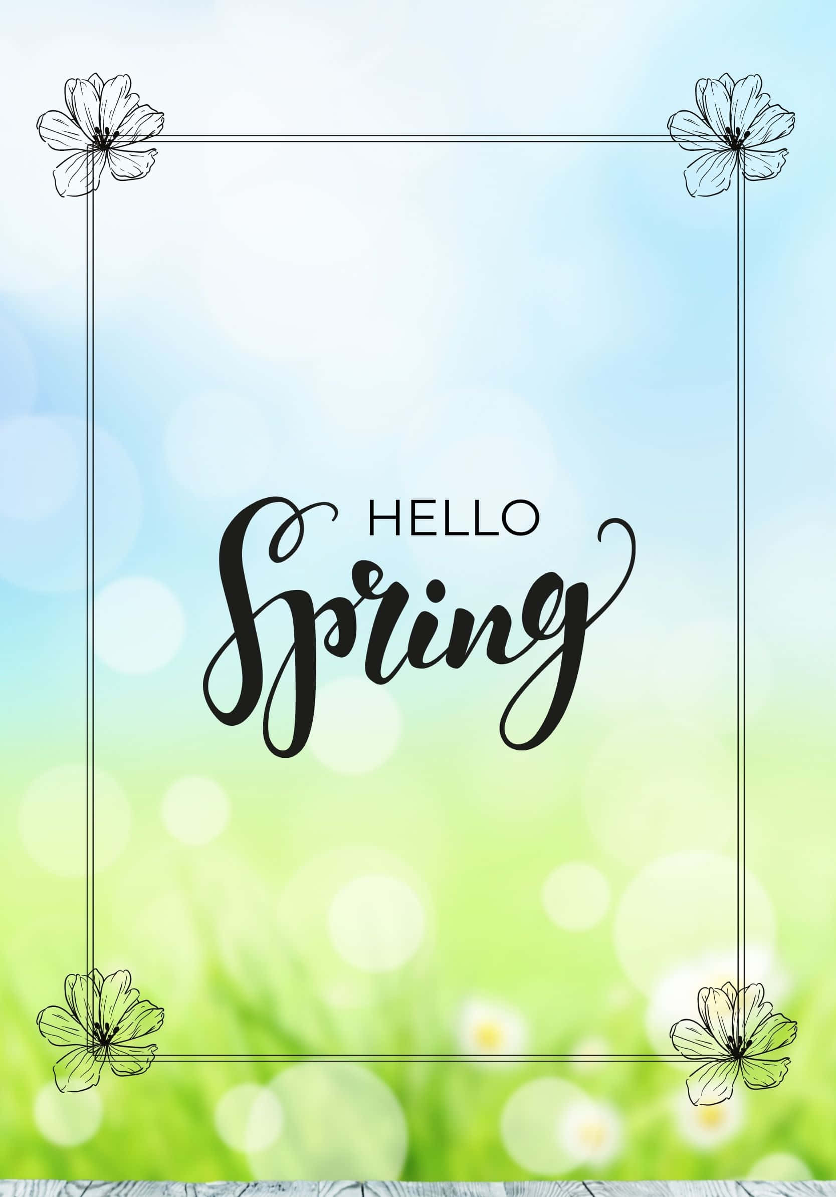 Hello Best Spring -sumea muotokuvatausta Taustakuvat
