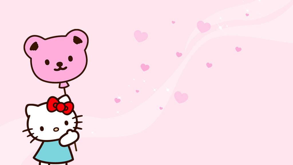 Hello Kitty -estetiikka karhupallon kanssa Taustakuvat