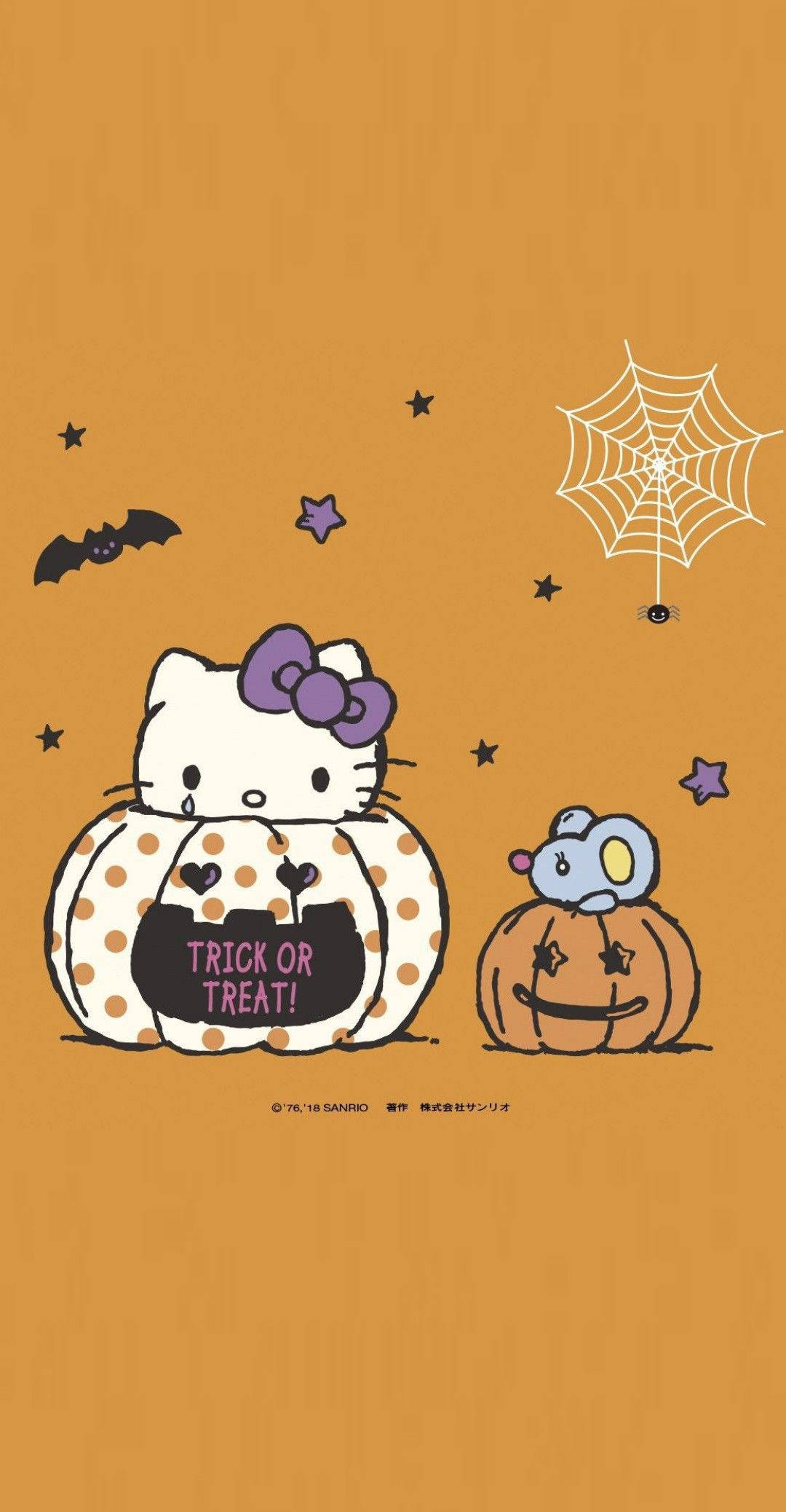 Hello Kitty Halloween Suloinen Taide Taustakuvat
