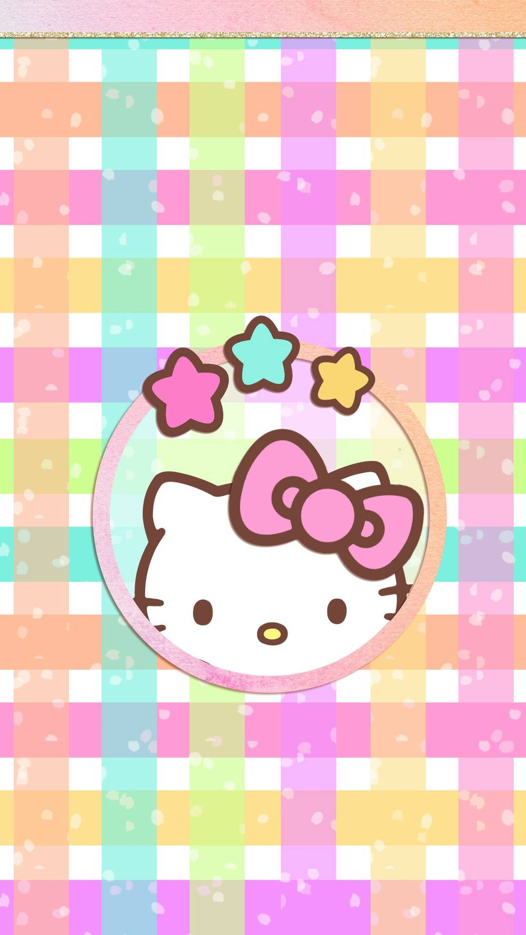 Hello Kitty Kawaii -kudottu pastelli Taustakuvat