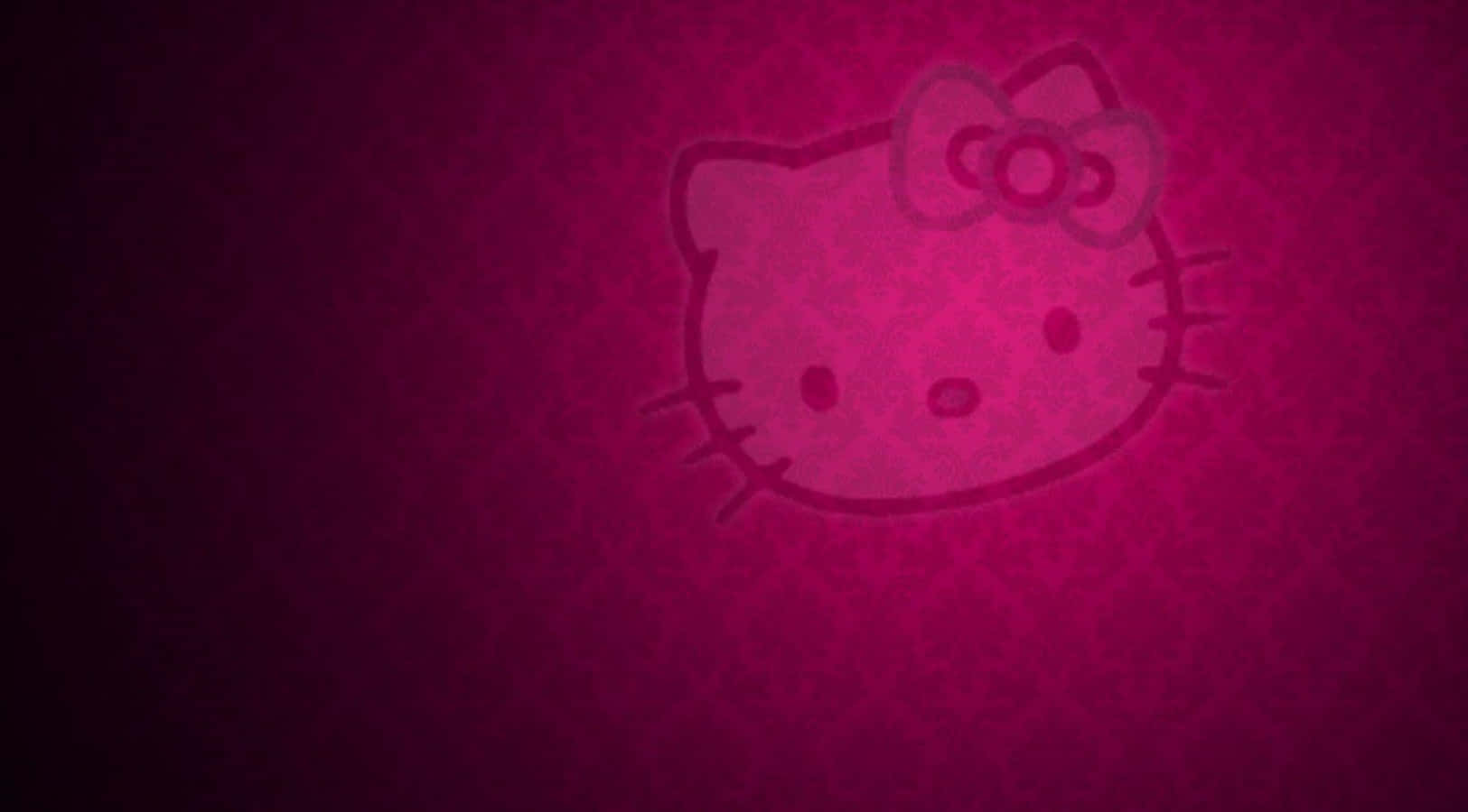 Hello Kitty Laptop Klassinen Seinäkuvio Taustakuvat